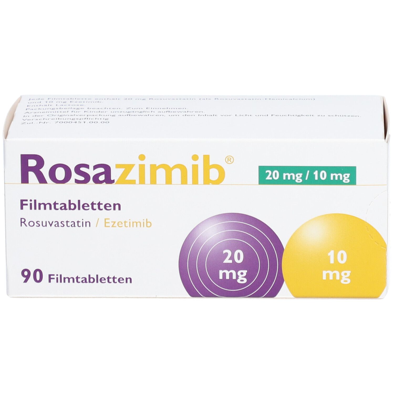 Rosazimib 20 mg/10 mg Filmtabletten 90 St