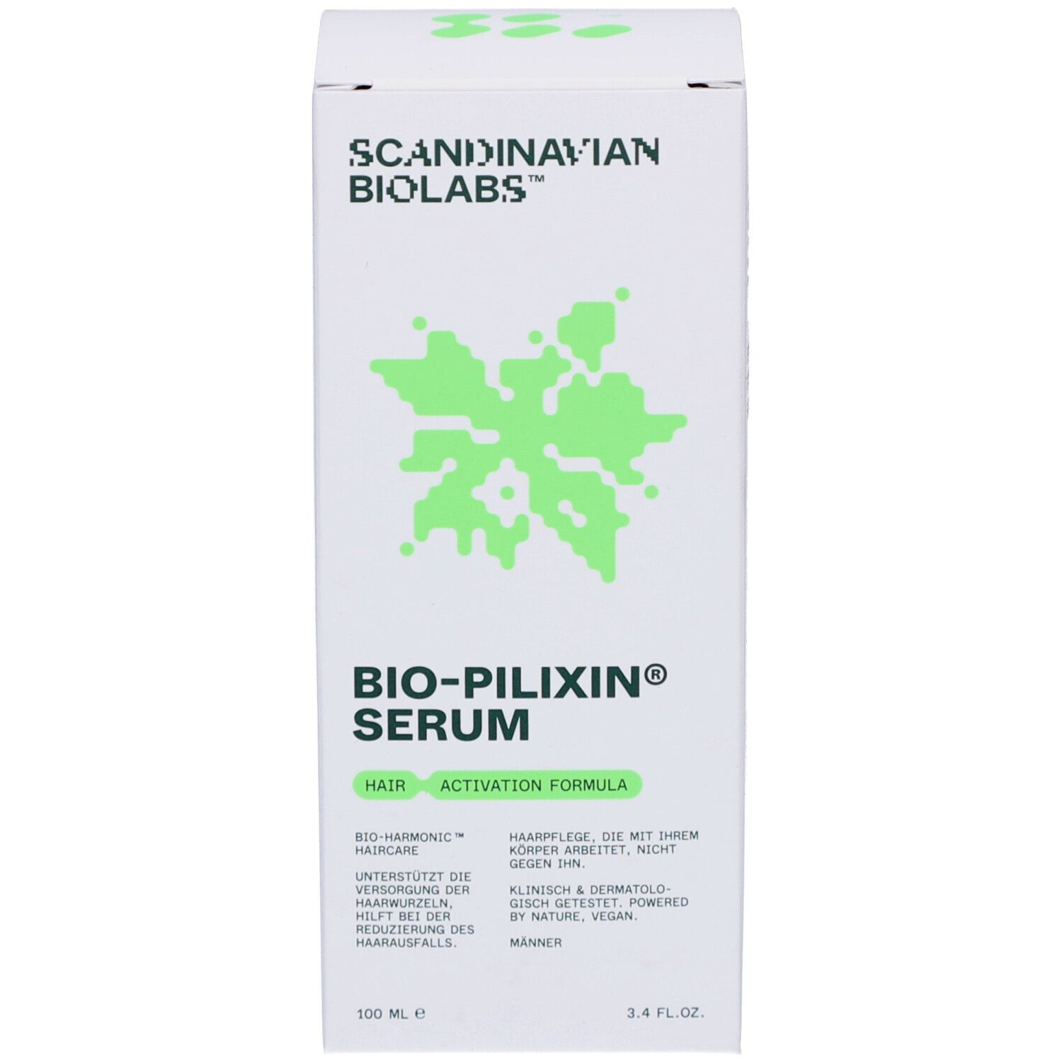 Verpackung. Aufschrift: BIO-PILIXIN Serum. Für Männer.