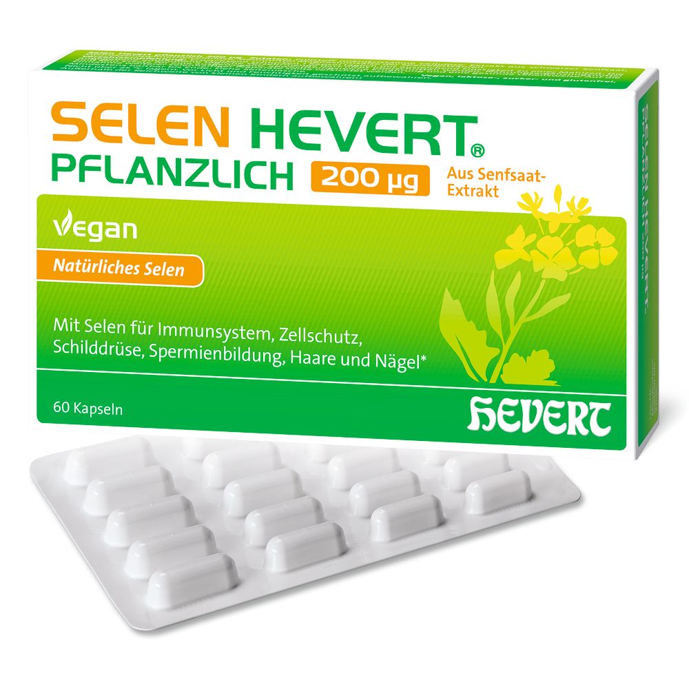 Selen Hevert pflanzlich 200 µg Kapseln