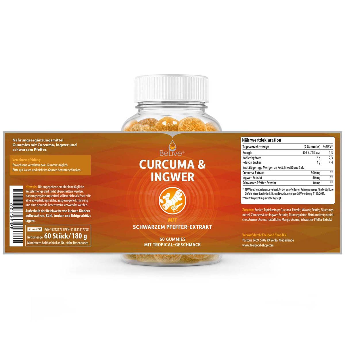 BeLive® CURCUMA & INGWER
