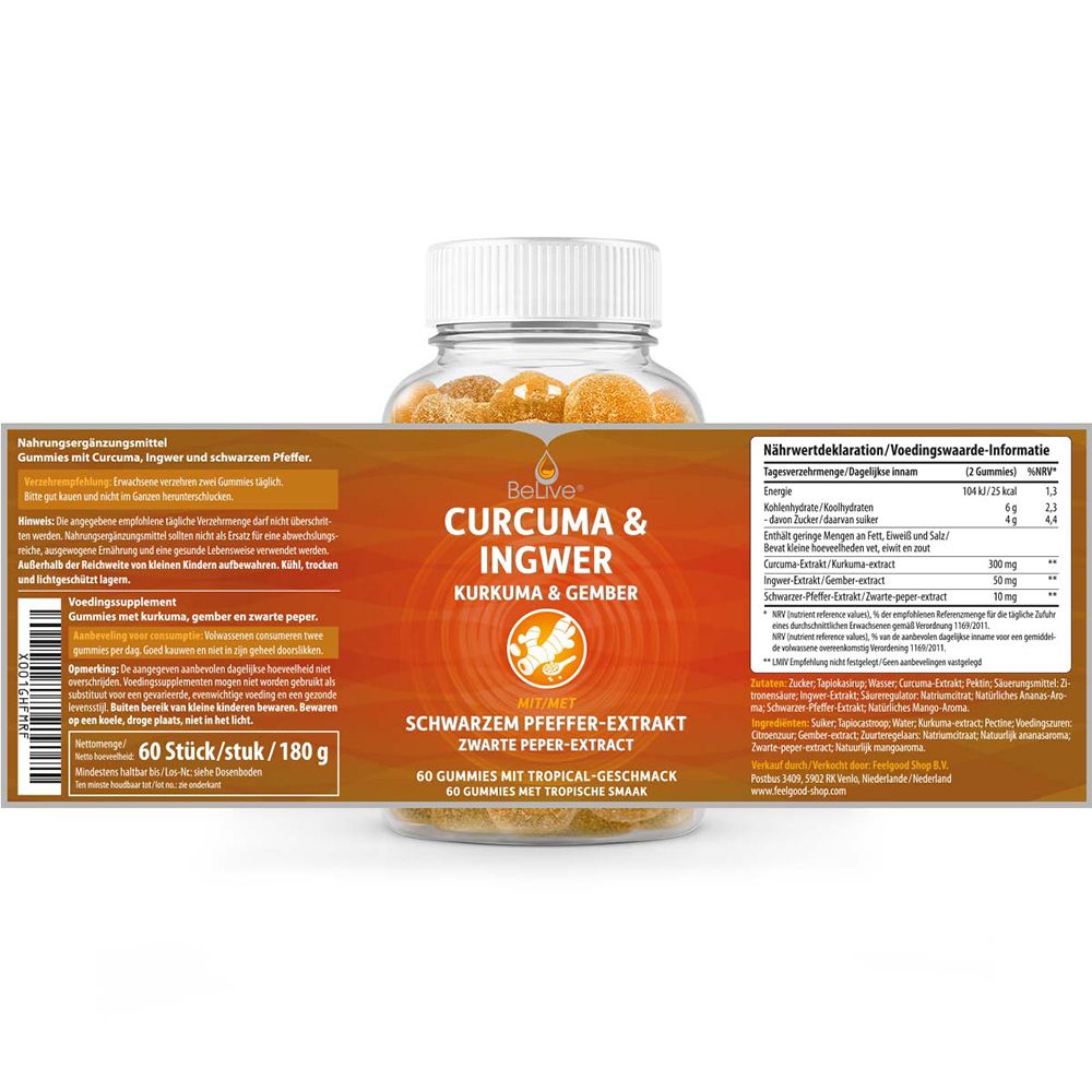 BeLive® CURCUMA & INGWER