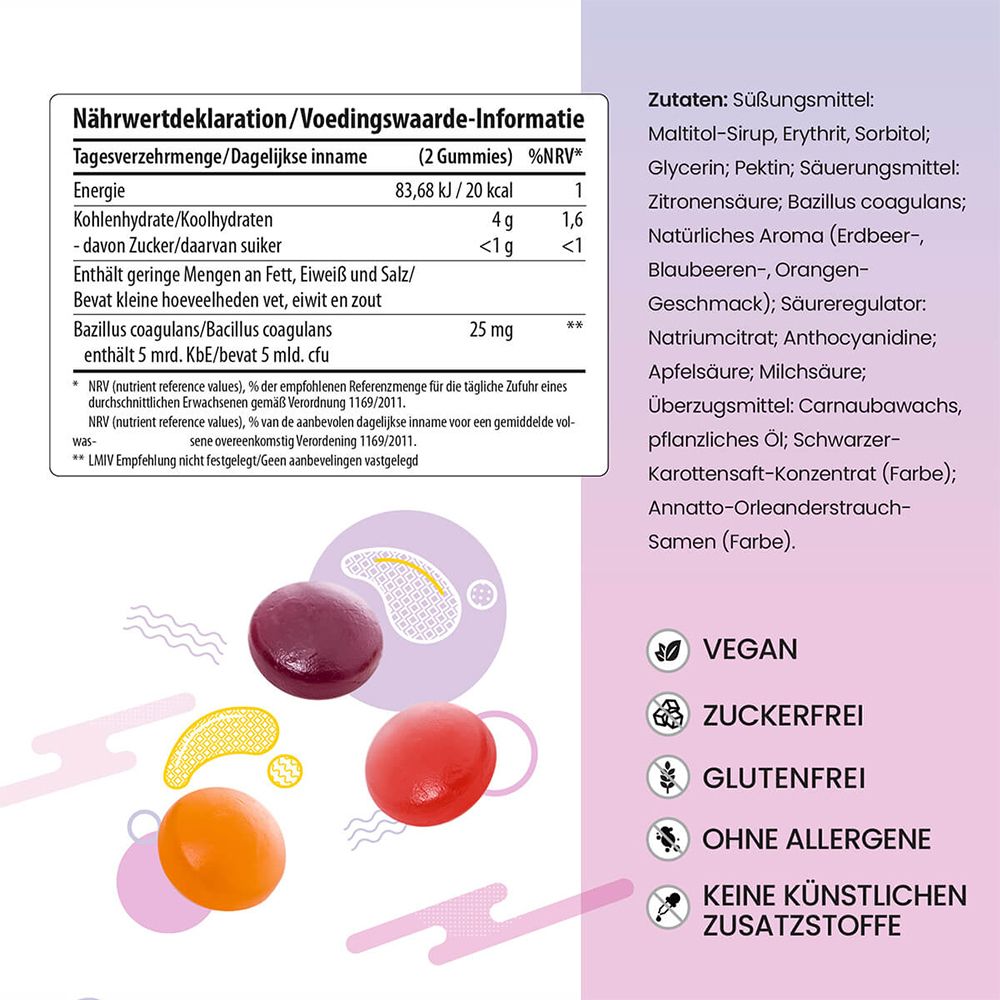 Probiotik Gummies 60 St Kaudragees