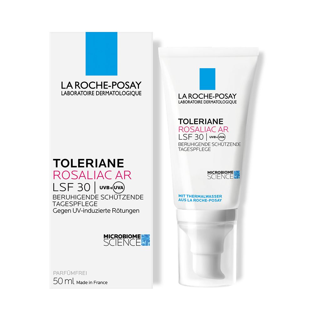 La Roche Posay Toleriane Rosaliac AR LSF 30: Feuchtigkeitsspendende Tagescreme mit Lichtschutzfaktor 30 für empfindliche und reaktive Haut