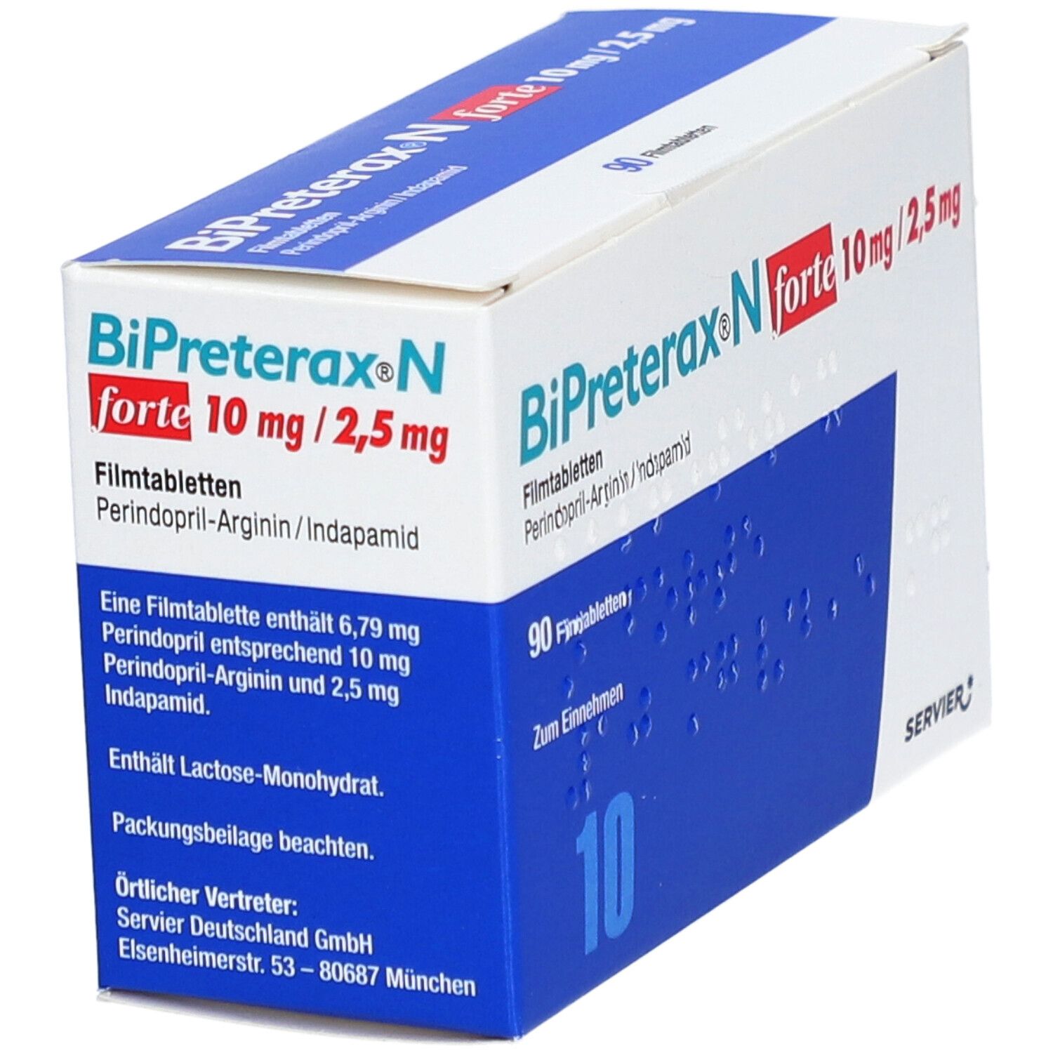 Bipreterax N forte 10 mg/2,5 mg Filmtabletten 90 St