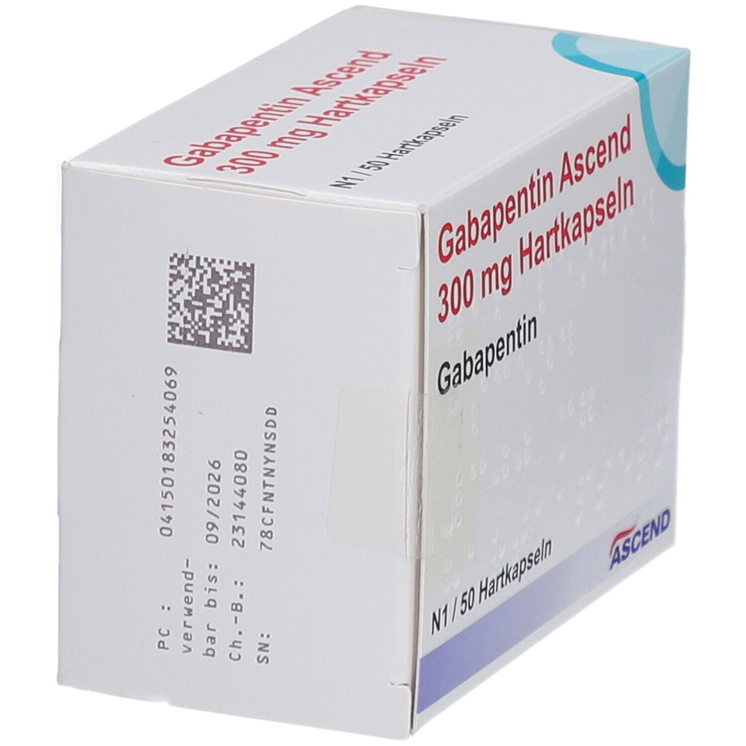 Gabapentin Ascend 100 mg Hartkapseln St