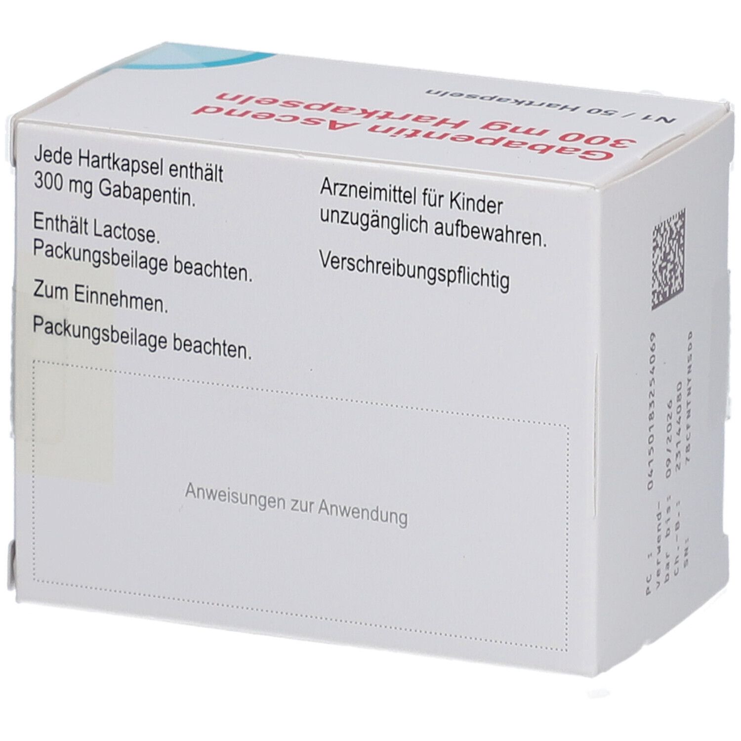 GABAPENTIN Ascend 300 mg Hartkapseln