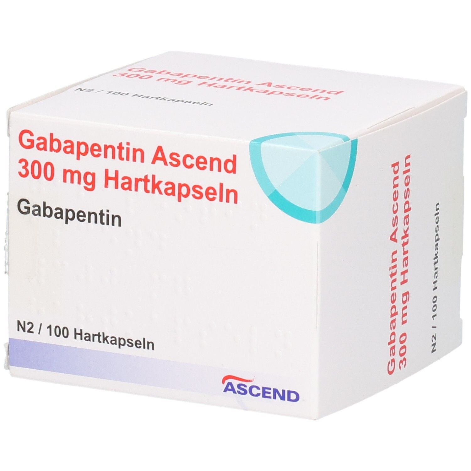 GABAPENTIN Ascend 300 mg Hartkapseln N2/100 Packung.