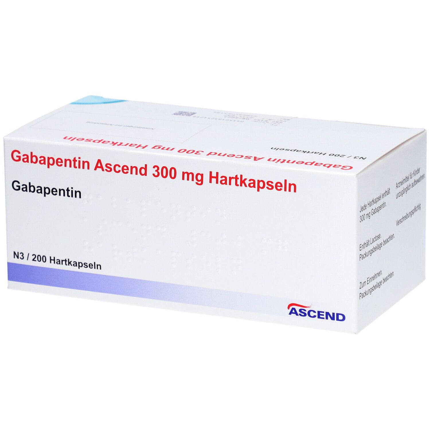 GABAPENTIN Ascend 300 mg Hartkapseln