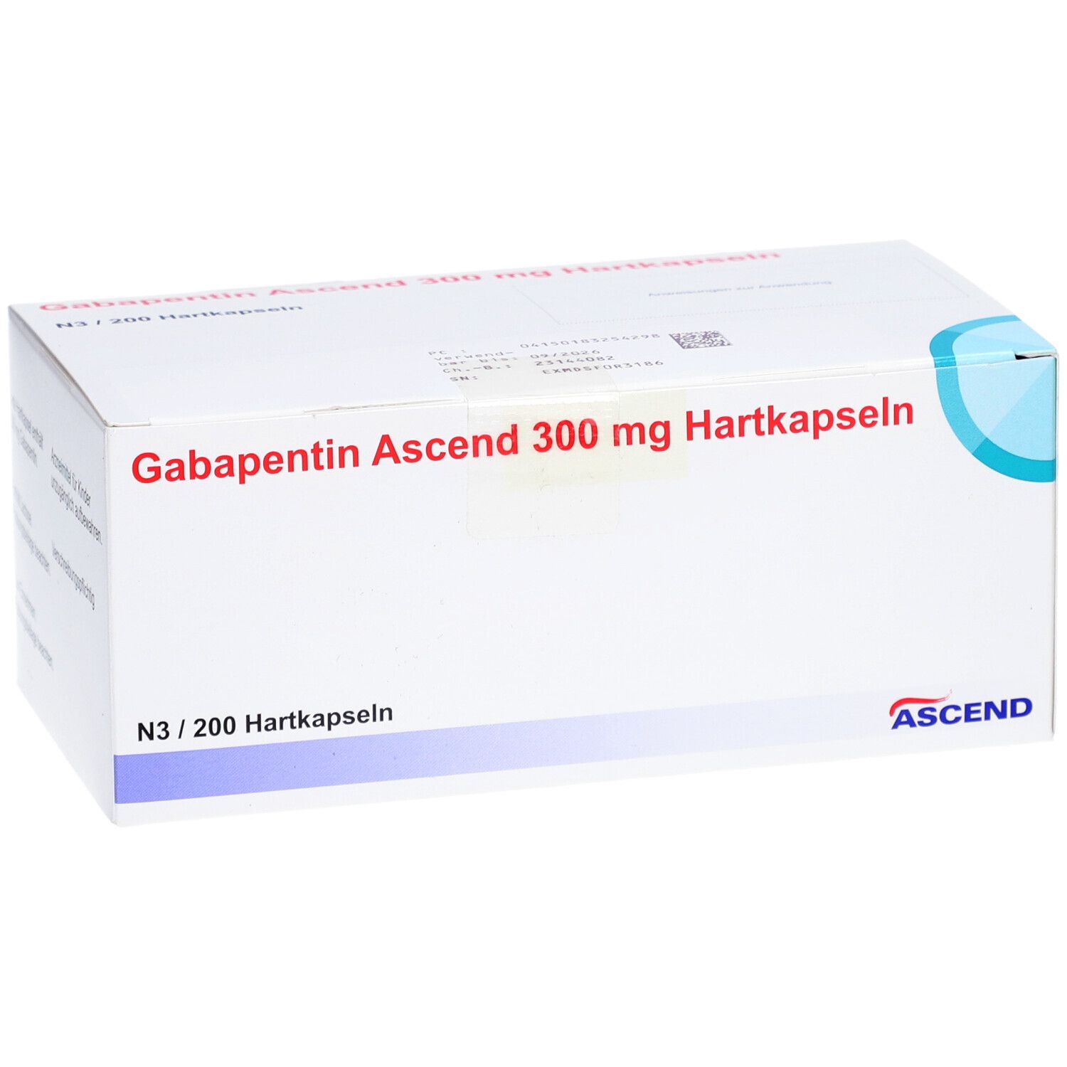 GABAPENTIN Ascend 300 mg Hartkapseln