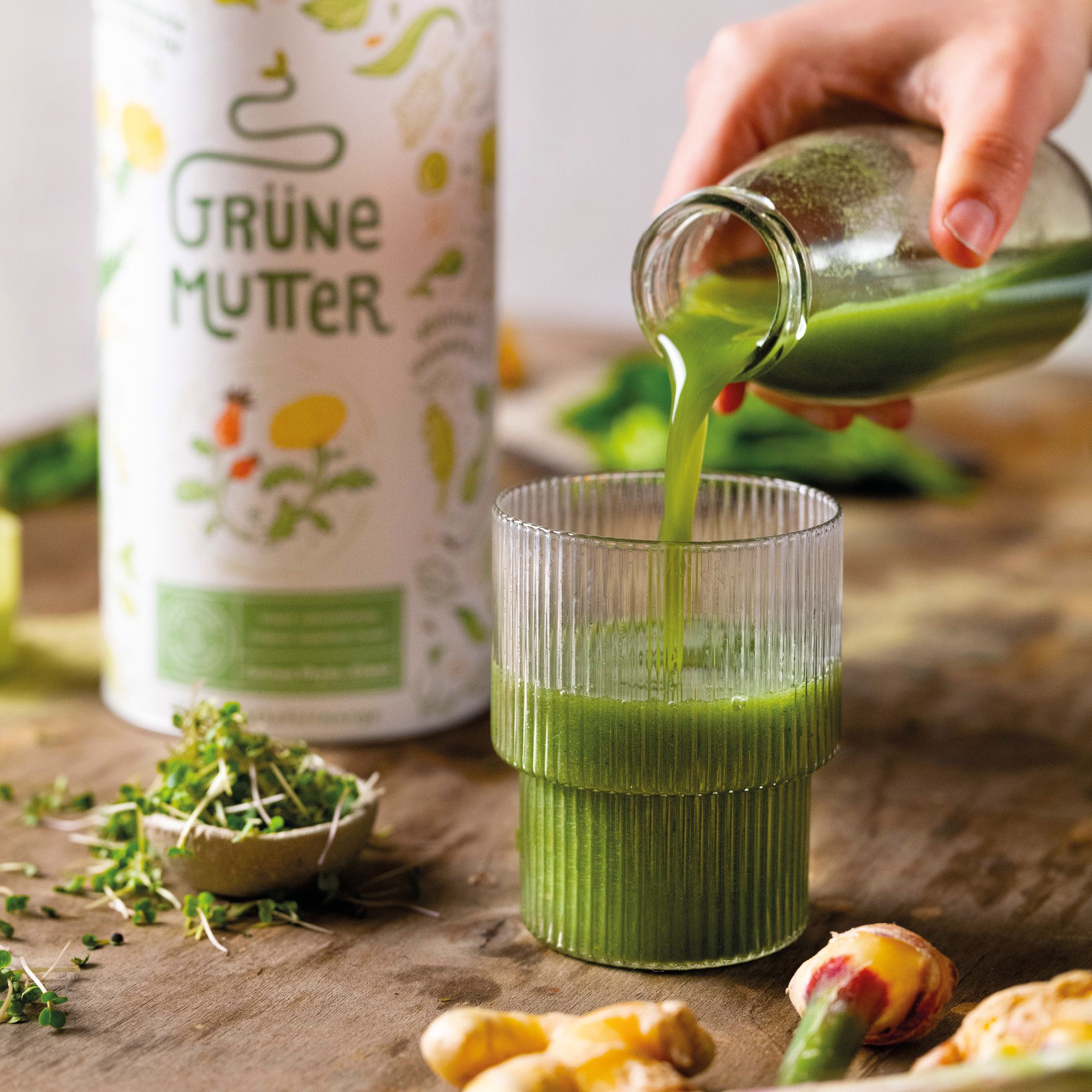 ALPHA FOODS Grüne Mutter OPC Spirulina + Coenzym Q10 vegan
