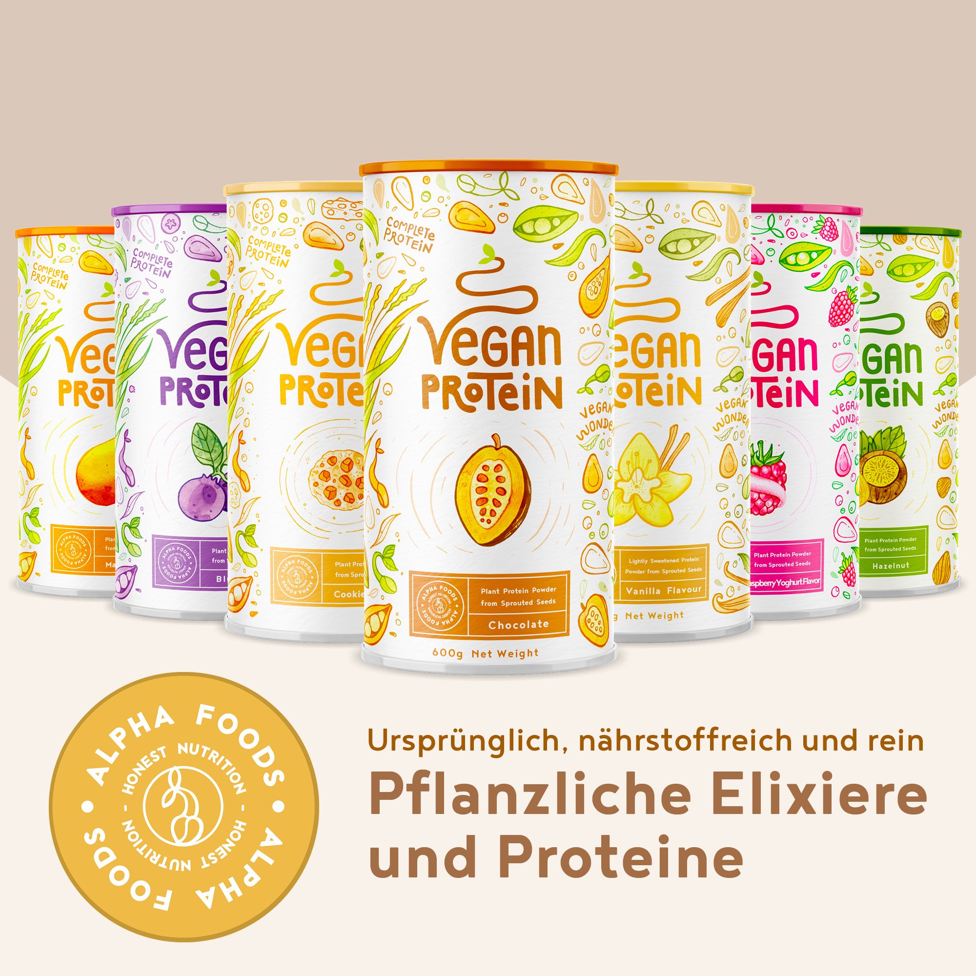 ALPHA FOODS Vegan Protein Schokolade