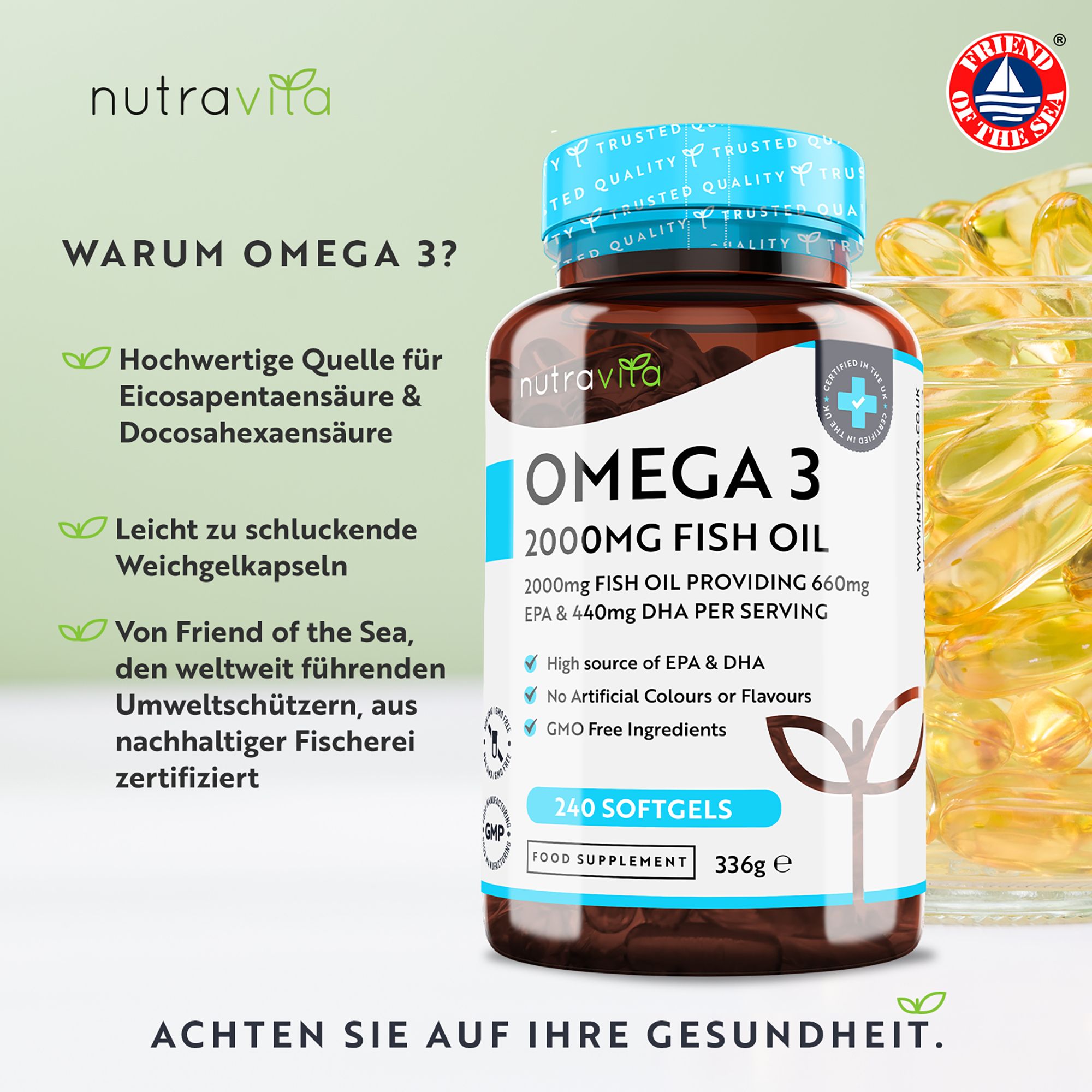 Nutravita Omega 3 2000 mg Fischöl