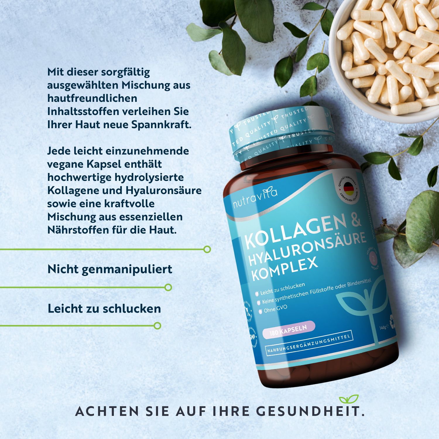 Nutravita Kollagen & Hyaluronsäure Komplex