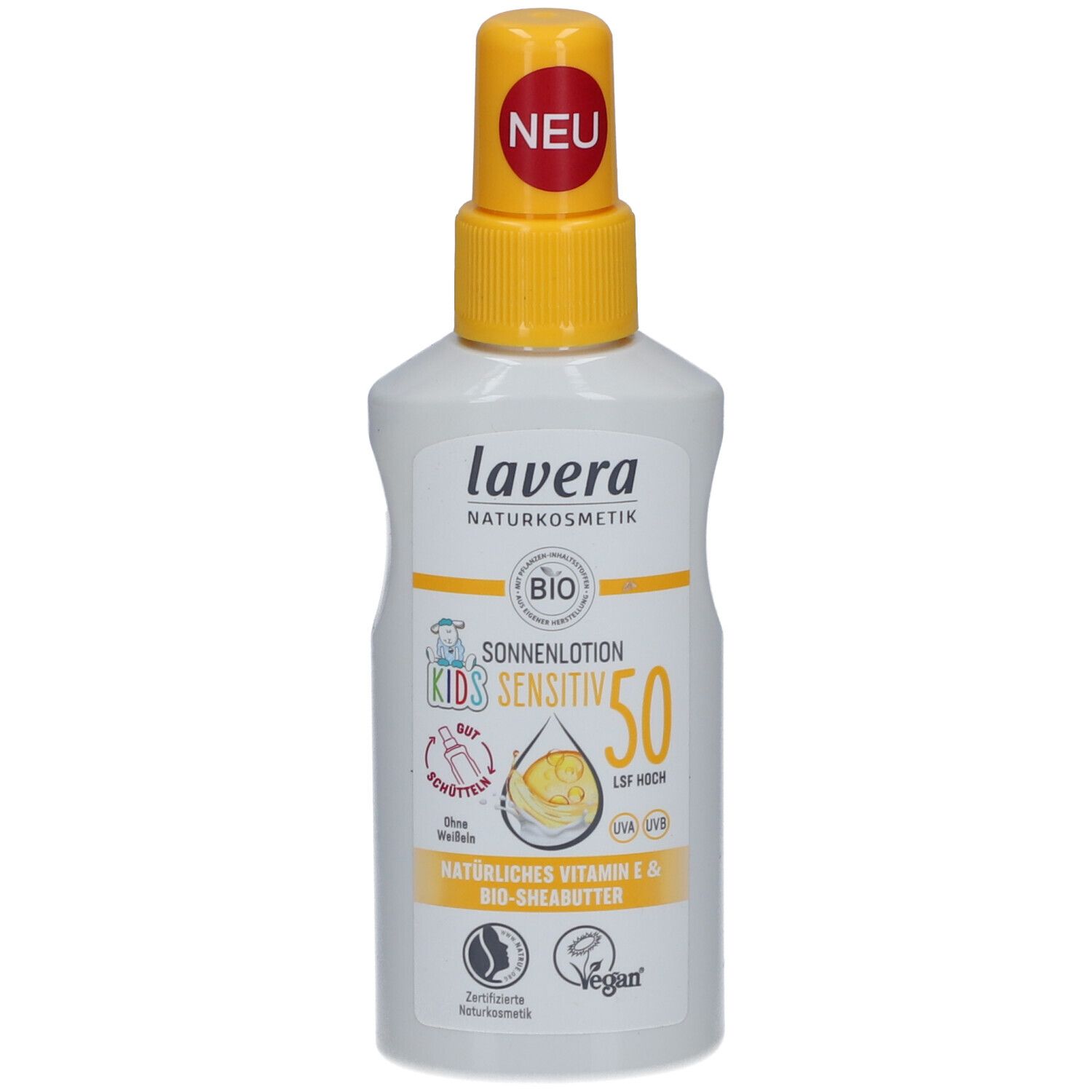 Lavera Sonnenlotion Sensitiv Kids LSF 50 100 ml Lotion