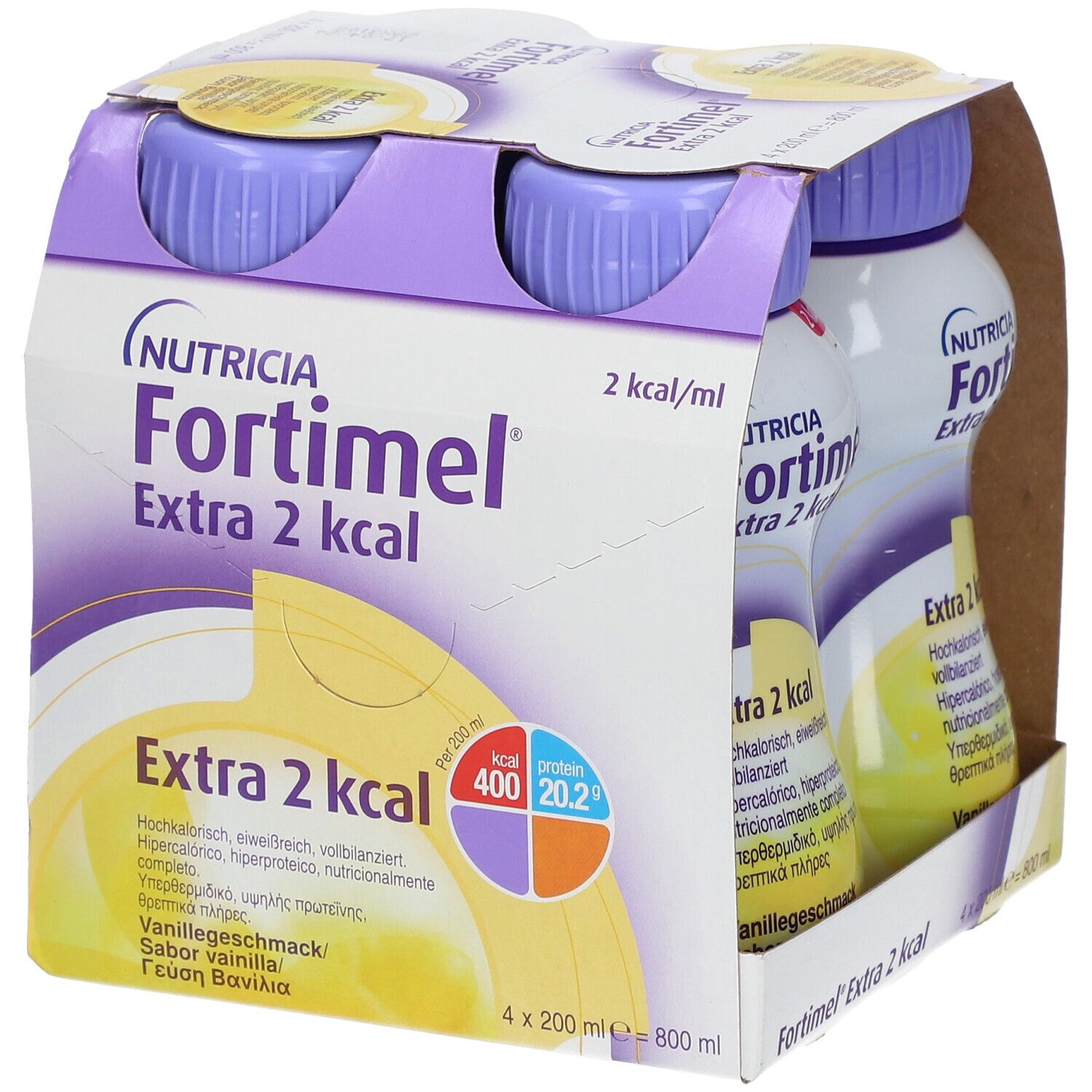 Fortimel Extra 2kcal Vanilla Oral Solution 200ml x4