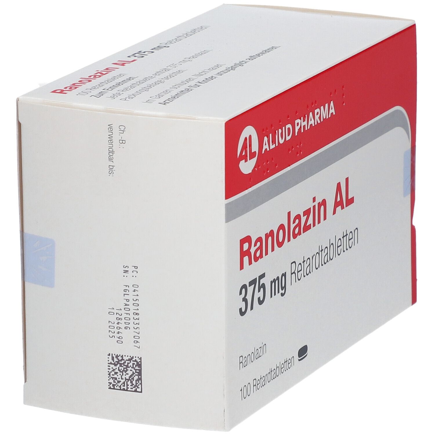 Ranolazin AL 375 mg Retardtabletten 100 St Retard-Tabletten