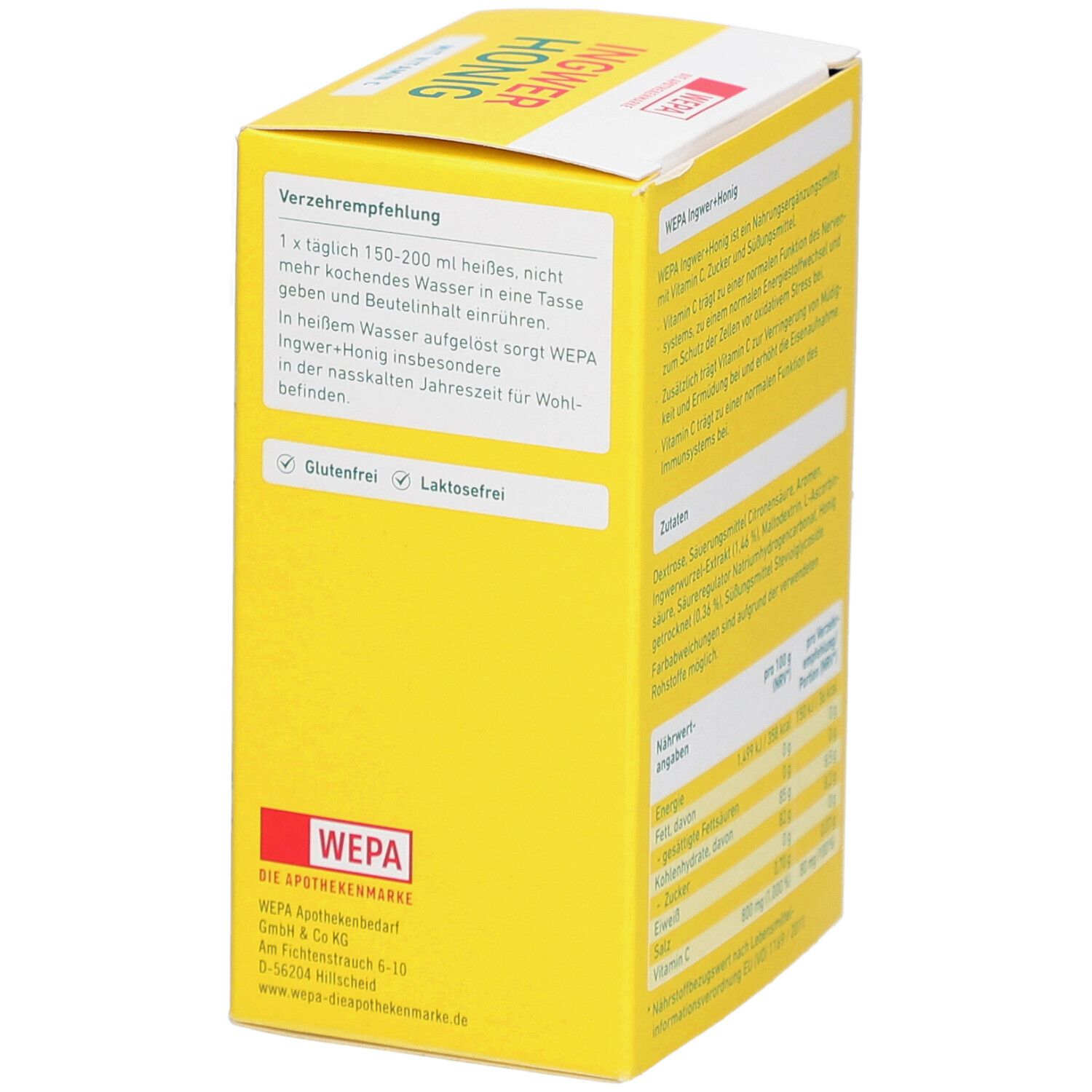 WEPA Ingwer+Honig+Vitamin C Pulver