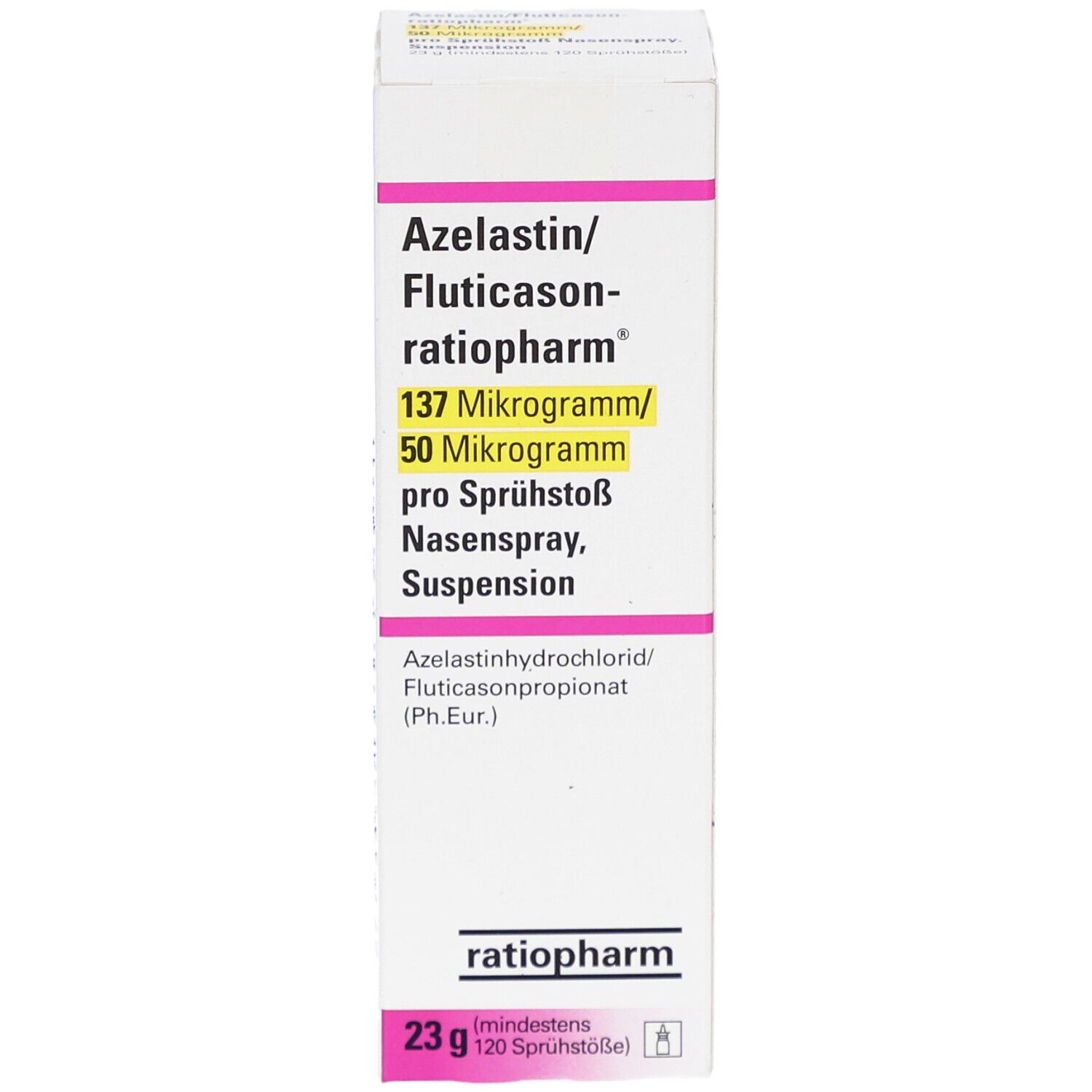 AZELASTIN/Fluticason-ratio.137µg/50µg/Sprühst. NAS