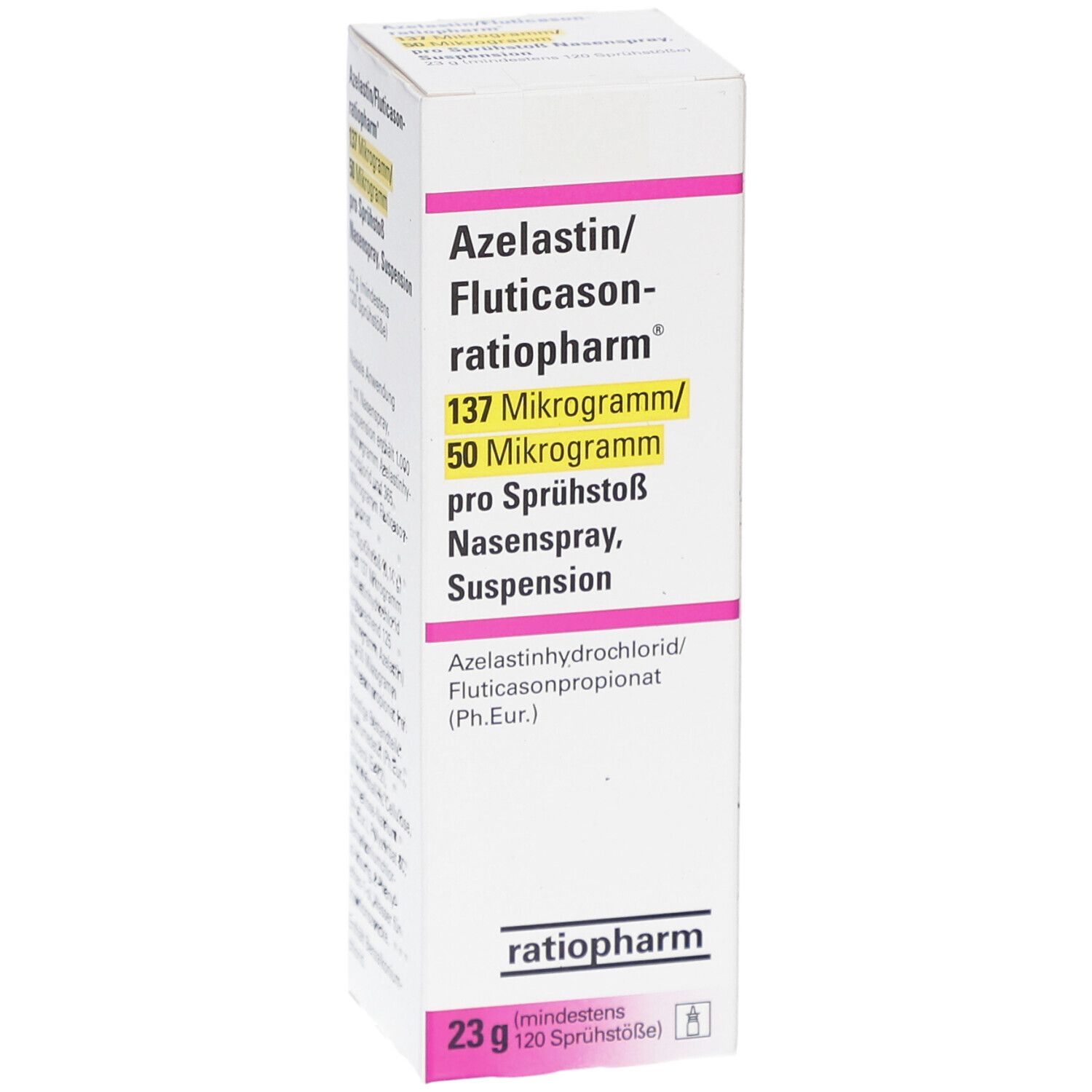 AZELASTIN/Fluticason-ratio.137µg/50µg/Sprühst. NAS