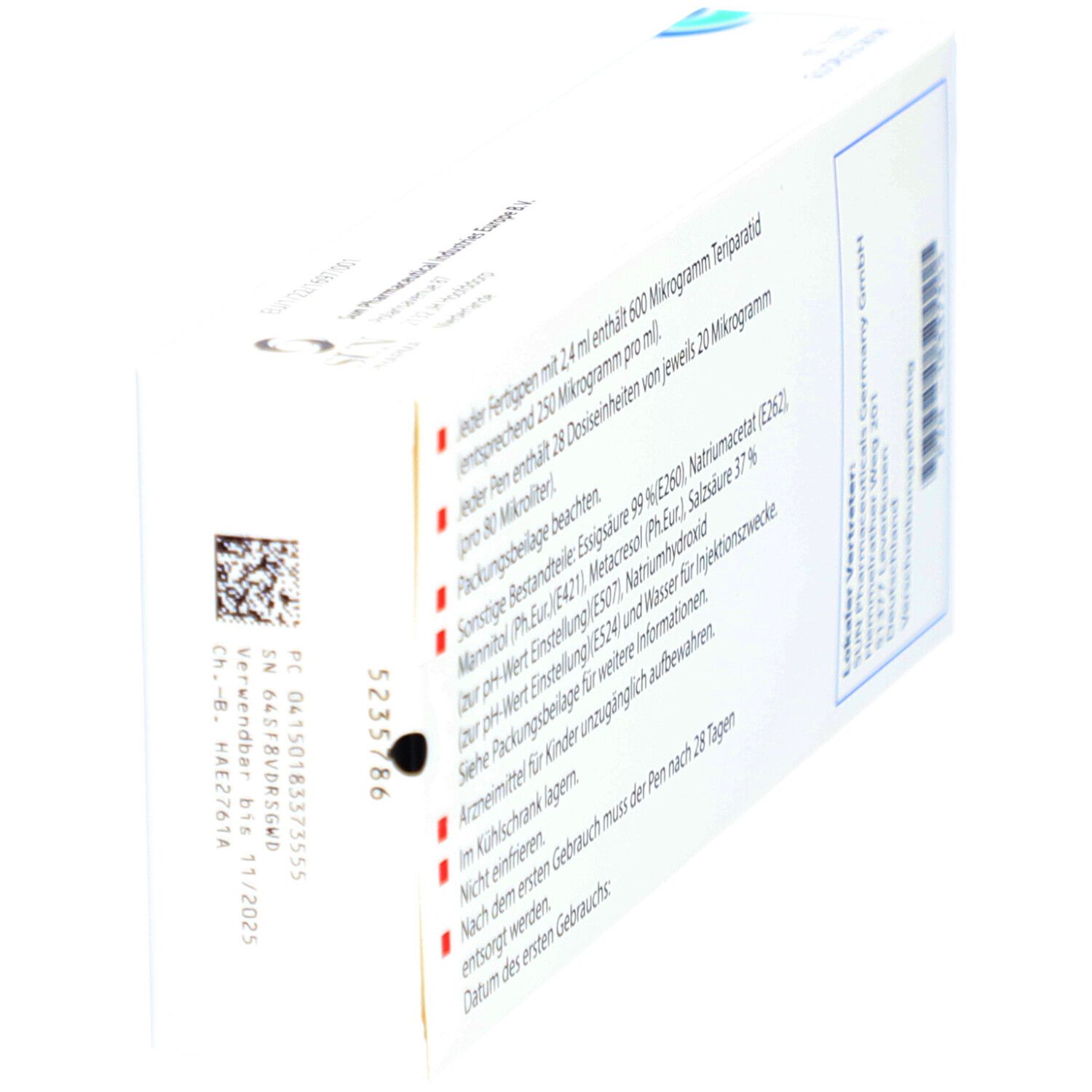 TERIPARATIDE SUN 20 µg/80 µl Inj.-Lsg.Fertigpen