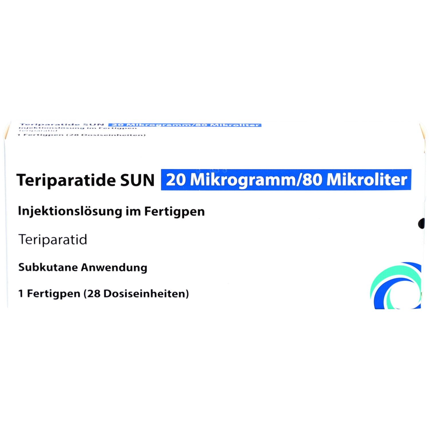 TERIPARATIDE SUN 20 µg/80 µl Inj.-Lsg.Fertigpen