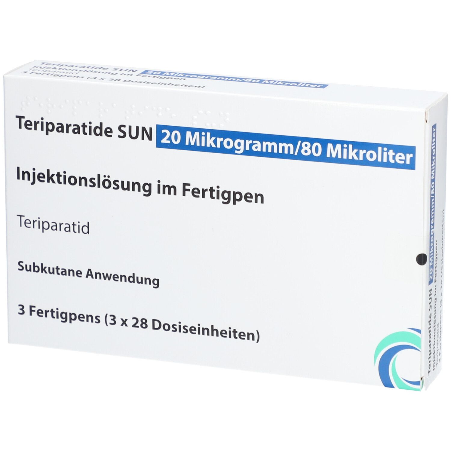 TERIPARATIDE SUN 20 µg/80 µl Inj.-Lsg.Fertigpen