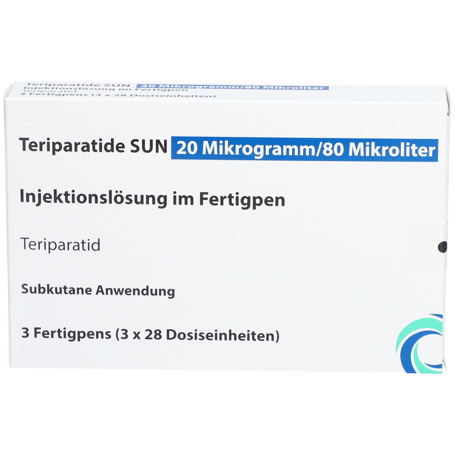 TERIPARATIDE SUN 20 µg/80 µl Inj.-Lsg.Fertigpen