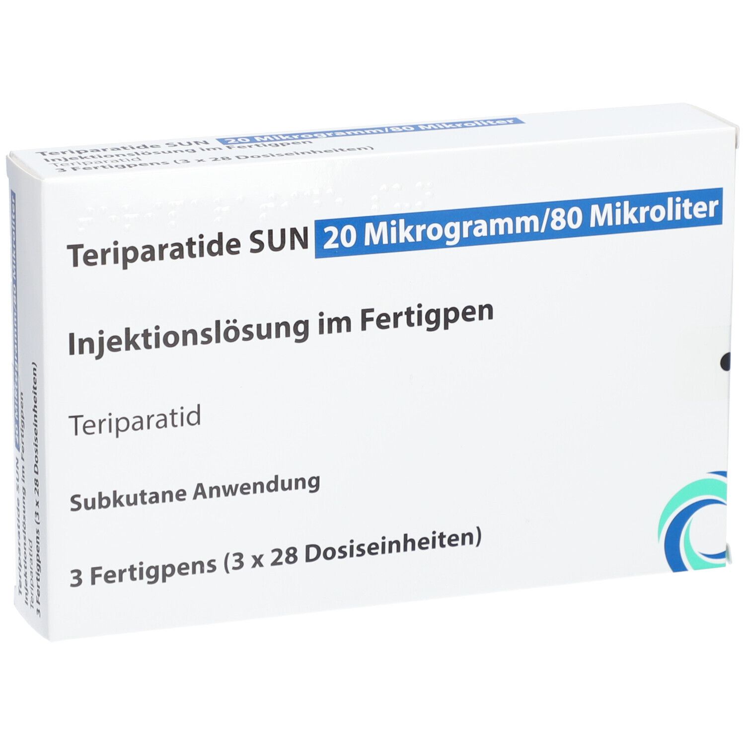 TERIPARATIDE SUN 20 µg/80 µl Inj.-Lsg.Fertigpen