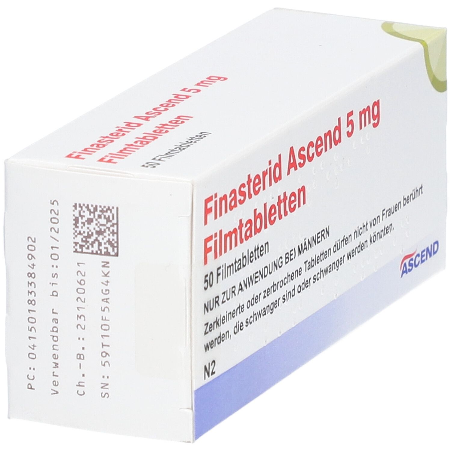 Finasterid Ascend 5 mg Filmtabletten 50 St