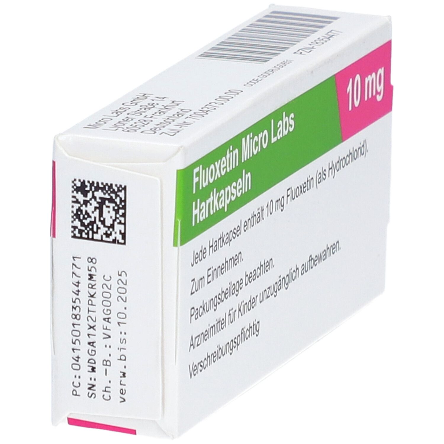 FLUOXETIN Micro Labs 10 mg Hartkapseln