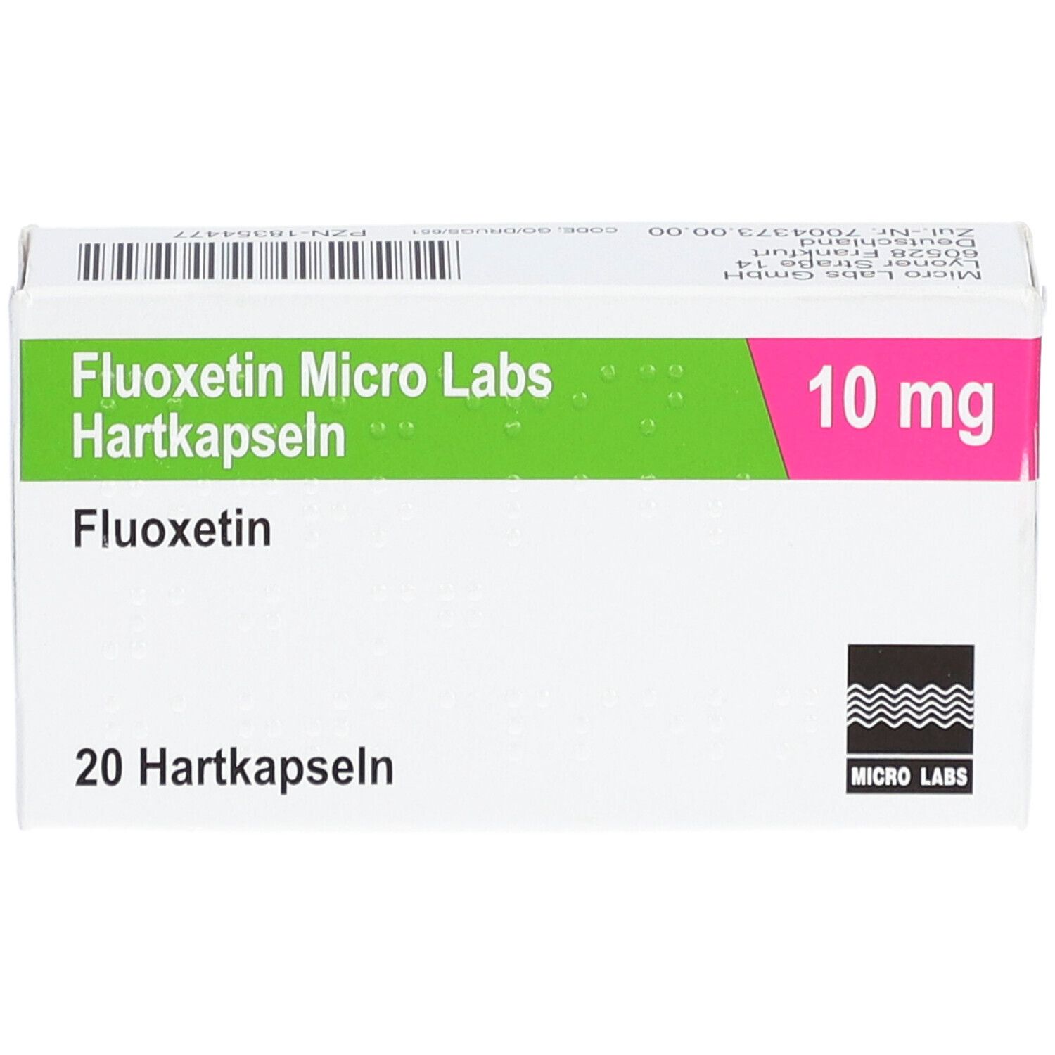 FLUOXETIN Micro Labs 10 mg Hartkapseln