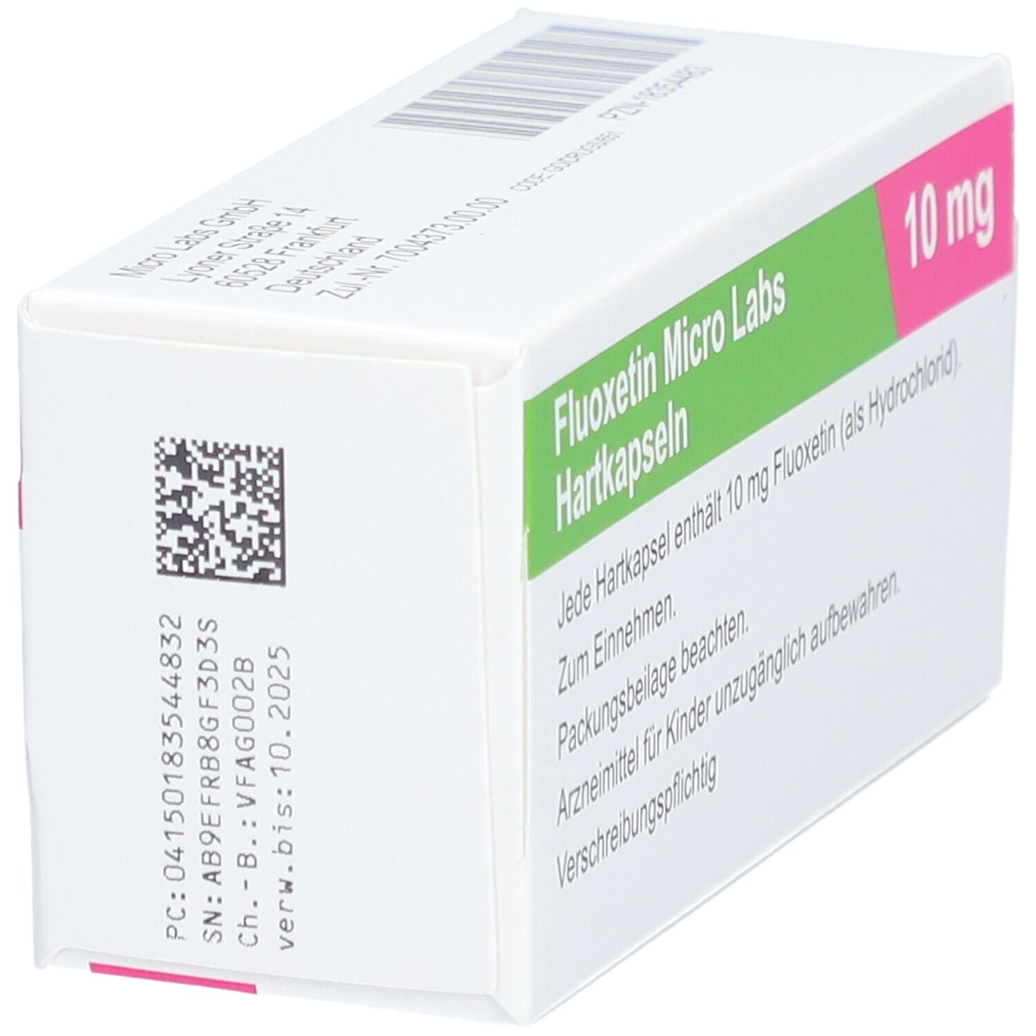 FLUOXETIN Micro Labs 10 mg Hartkapseln