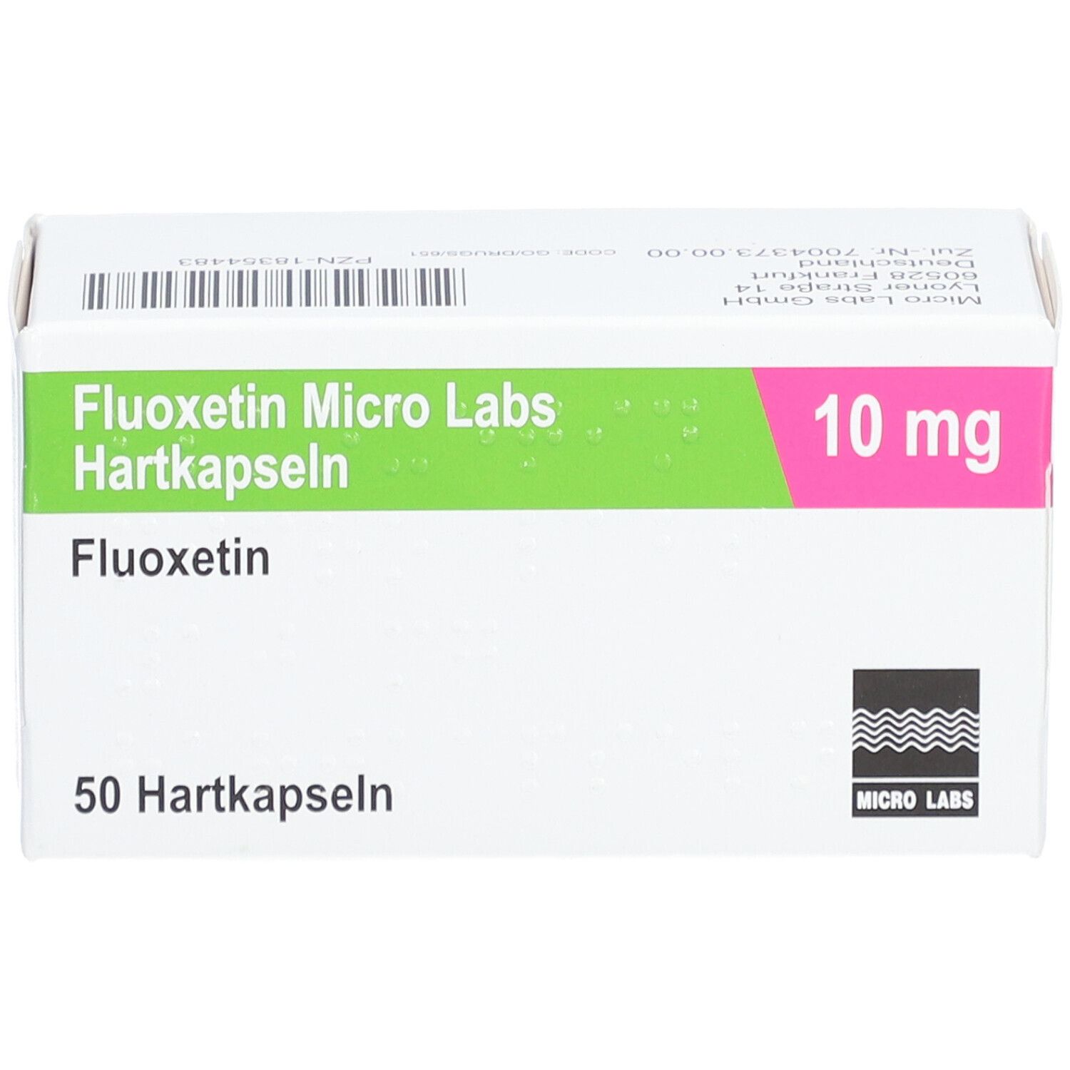FLUOXETIN Micro Labs 10 mg Hartkapseln