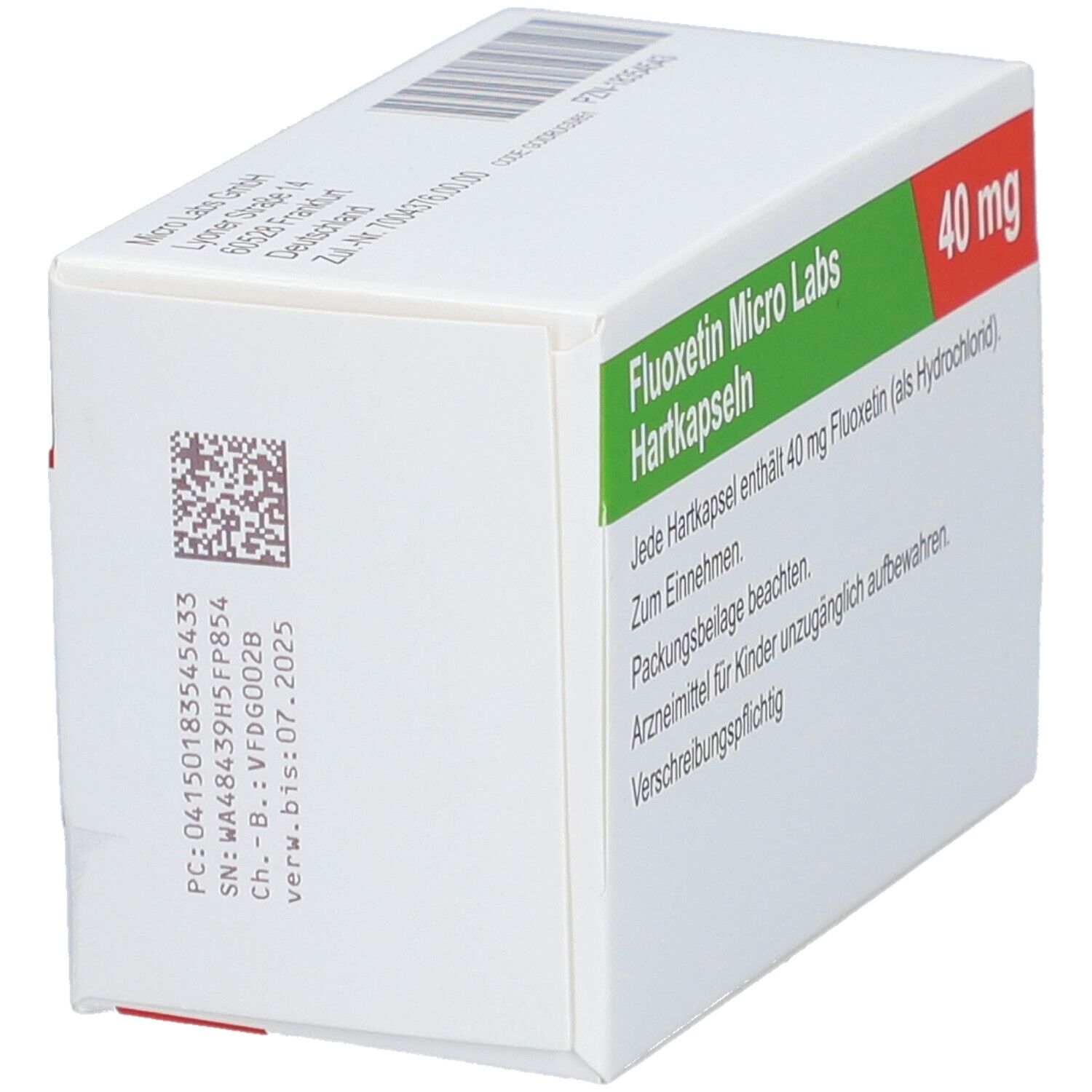 FLUOXETIN Micro Labs 40 mg Hartkapseln