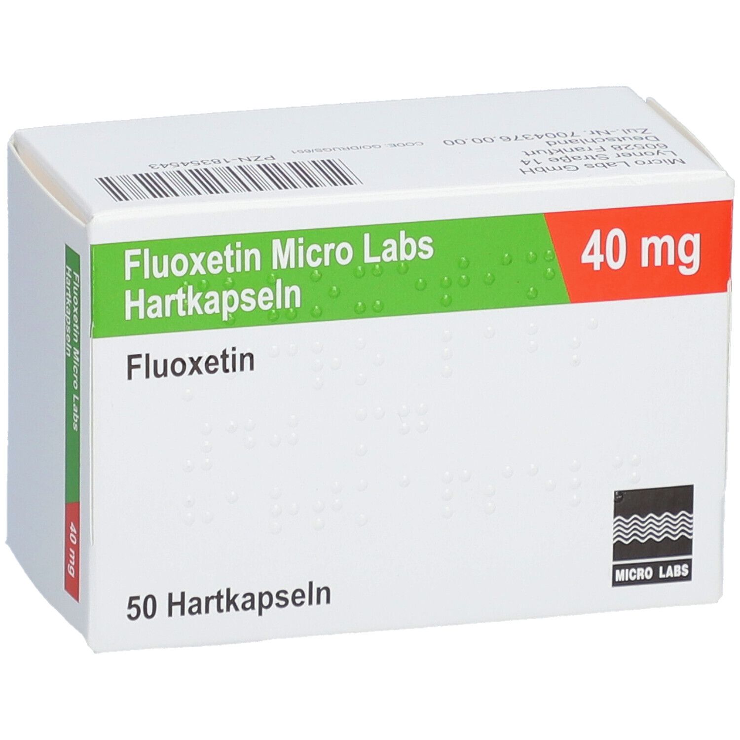 FLUOXETIN Micro Labs 40 mg Hartkapseln