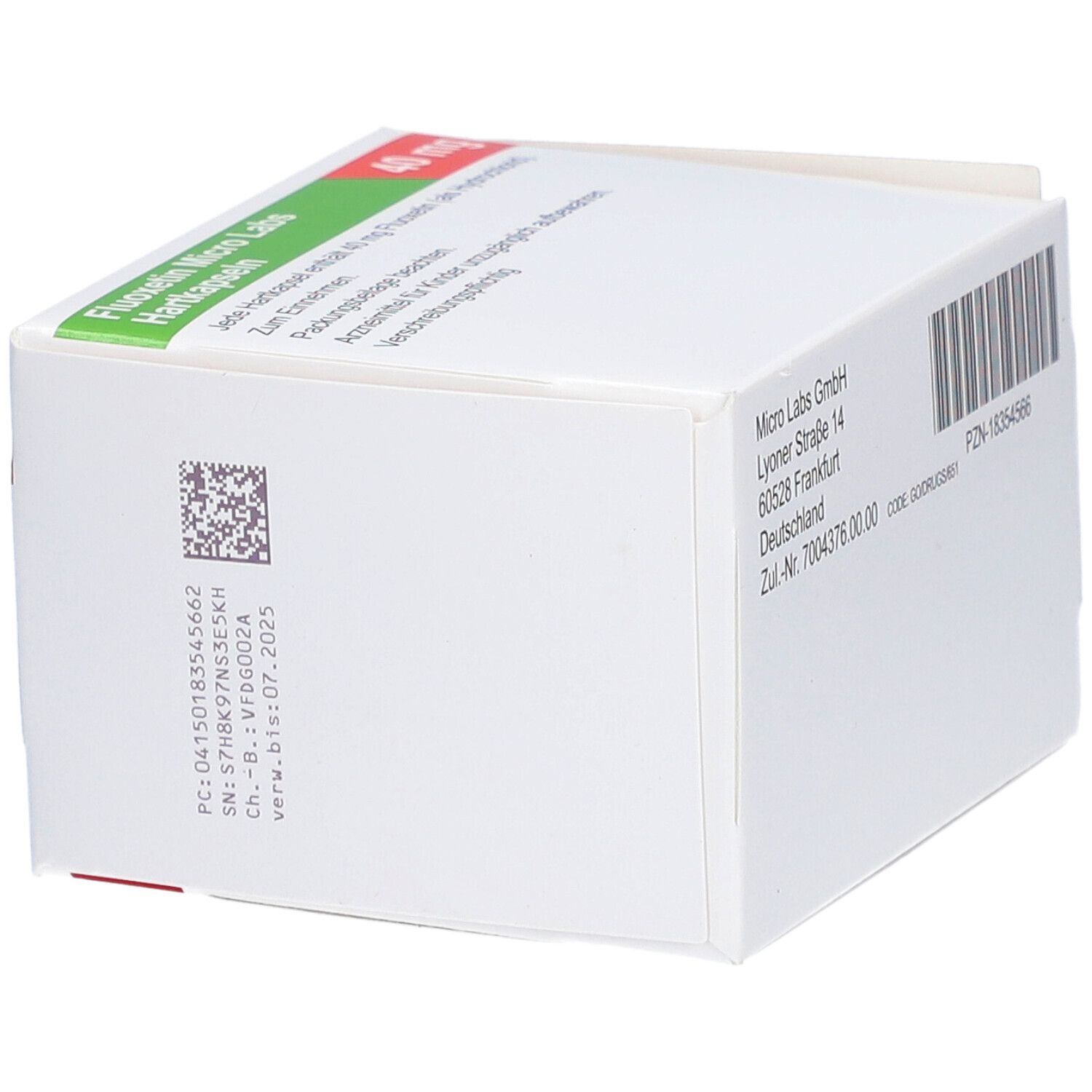 FLUOXETIN Micro Labs 40 mg Hartkapseln