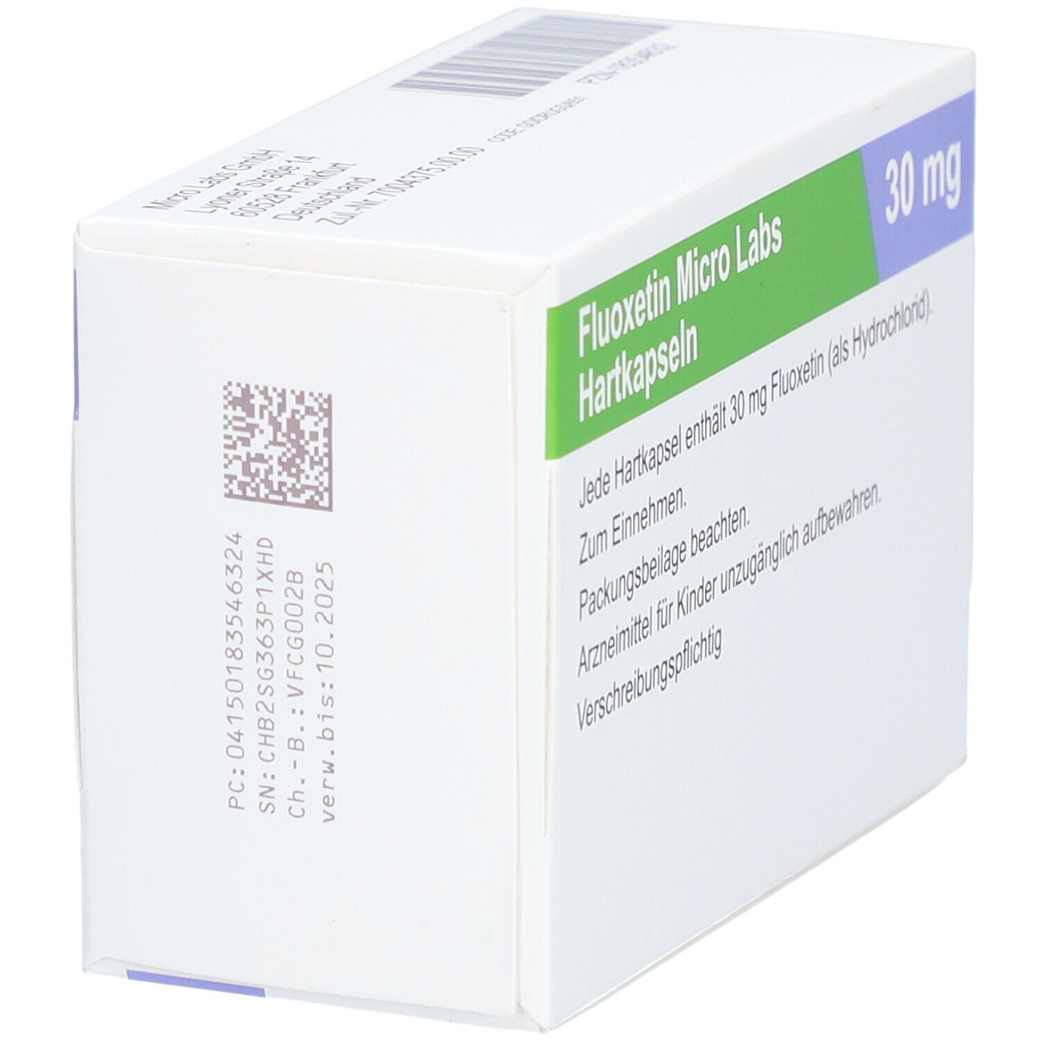 FLUOXETIN Micro Labs 30 mg Hartkapseln