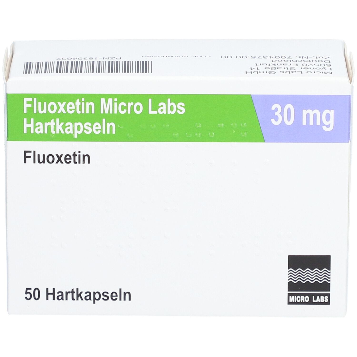 FLUOXETIN Micro Labs 30 mg Hartkapseln