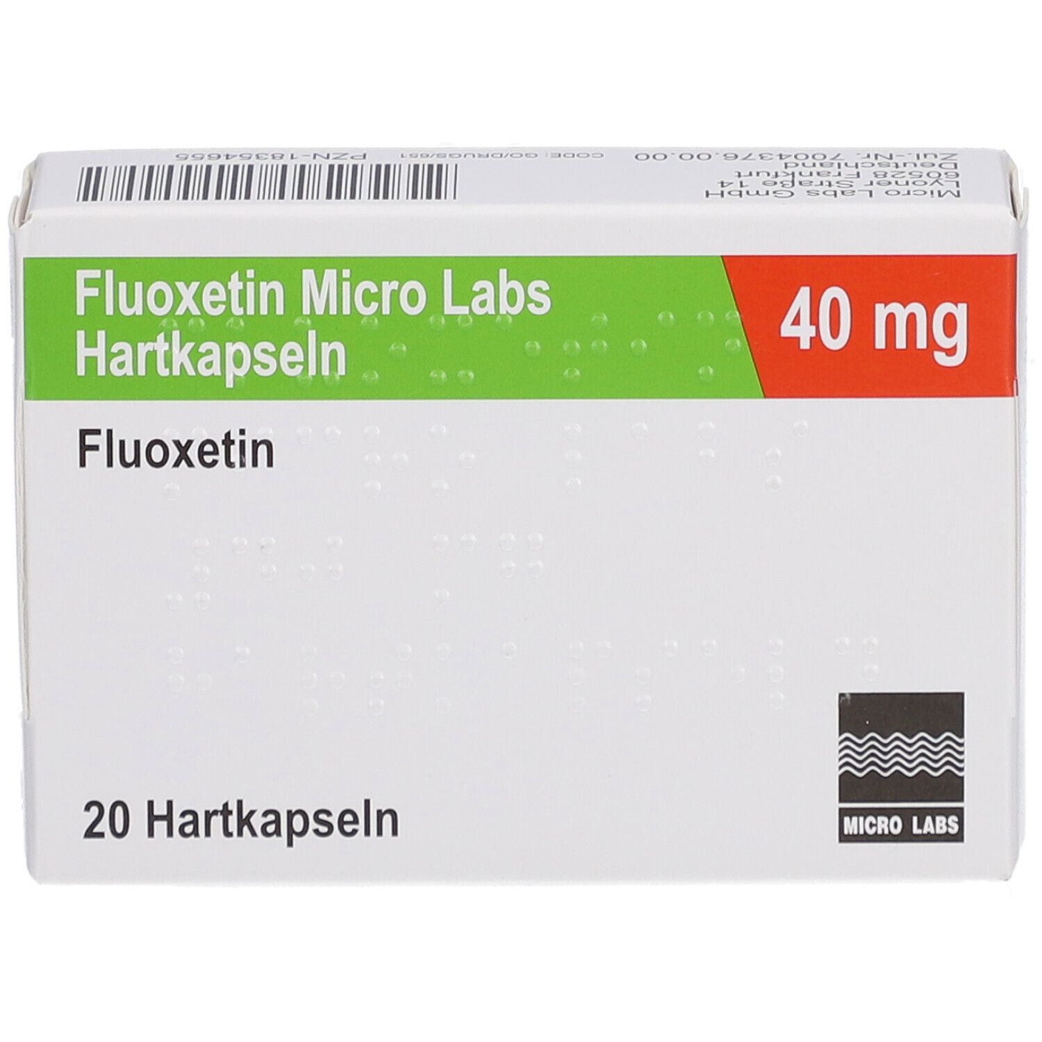 FLUOXETIN Micro Labs 40 mg Hartkapseln
