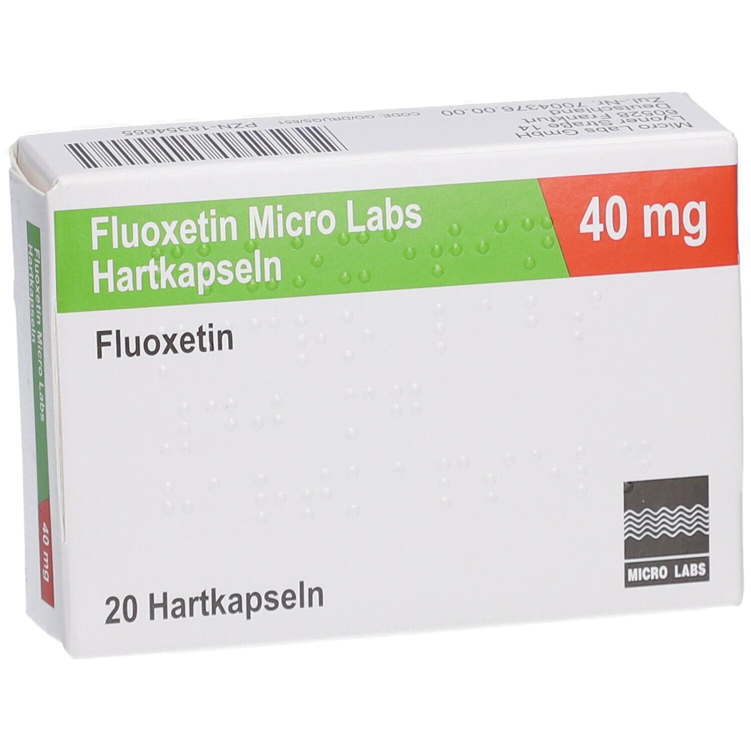 FLUOXETIN Micro Labs 40 mg Hartkapseln