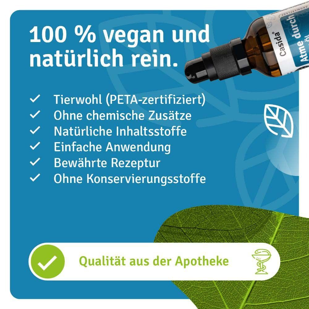 Produktflasche mit Text. Text: 100 % vegan und natürlich rein. Tierwohl (PETA-zertifiziert), ohne chemische Zusätze, natürliche Inhaltsstoffe.
