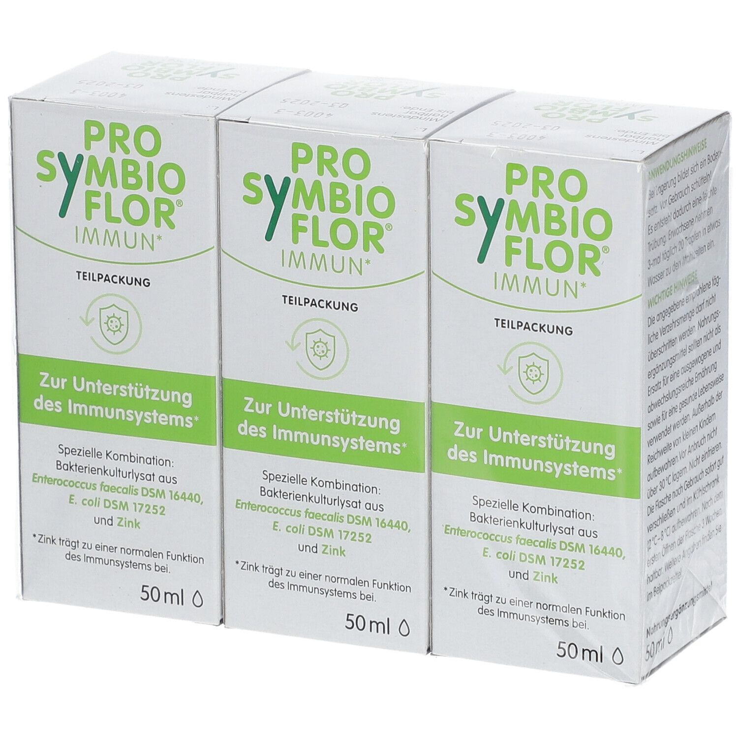 Pro-Symbioflor Immun mit Bakterienkulturen & Zink 3x50 ml Tropfen zum Einnehmen