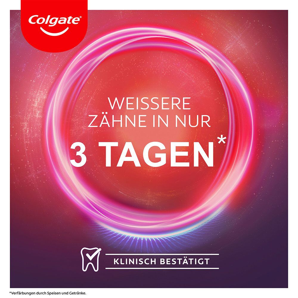 Colgate Max White Ultra Active Foam Whitening Zahnpasta, weissere Zähne in  3 Tagen 50 ml - SHOP APOTHEKE