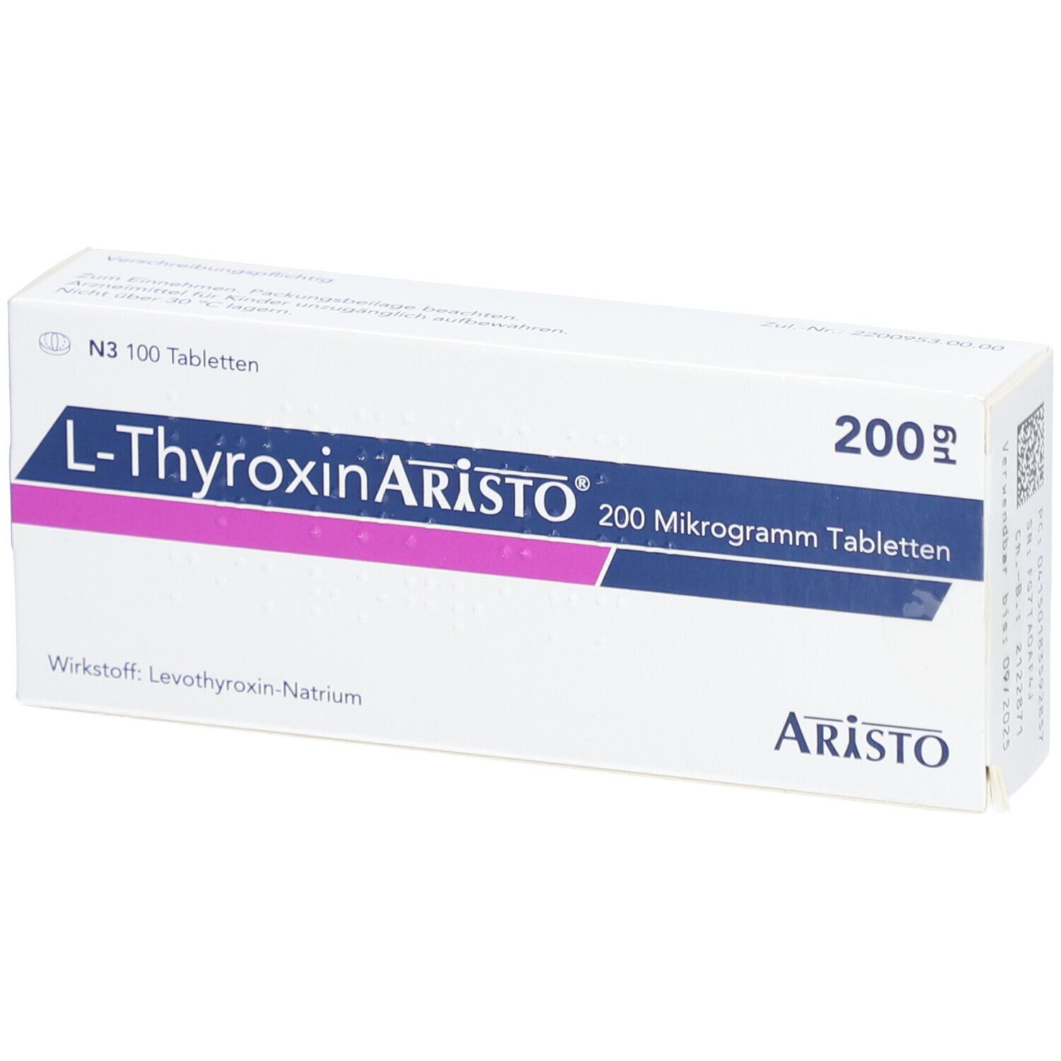L-THYROXIN Aristo 200 Mikrogramm Tabletten