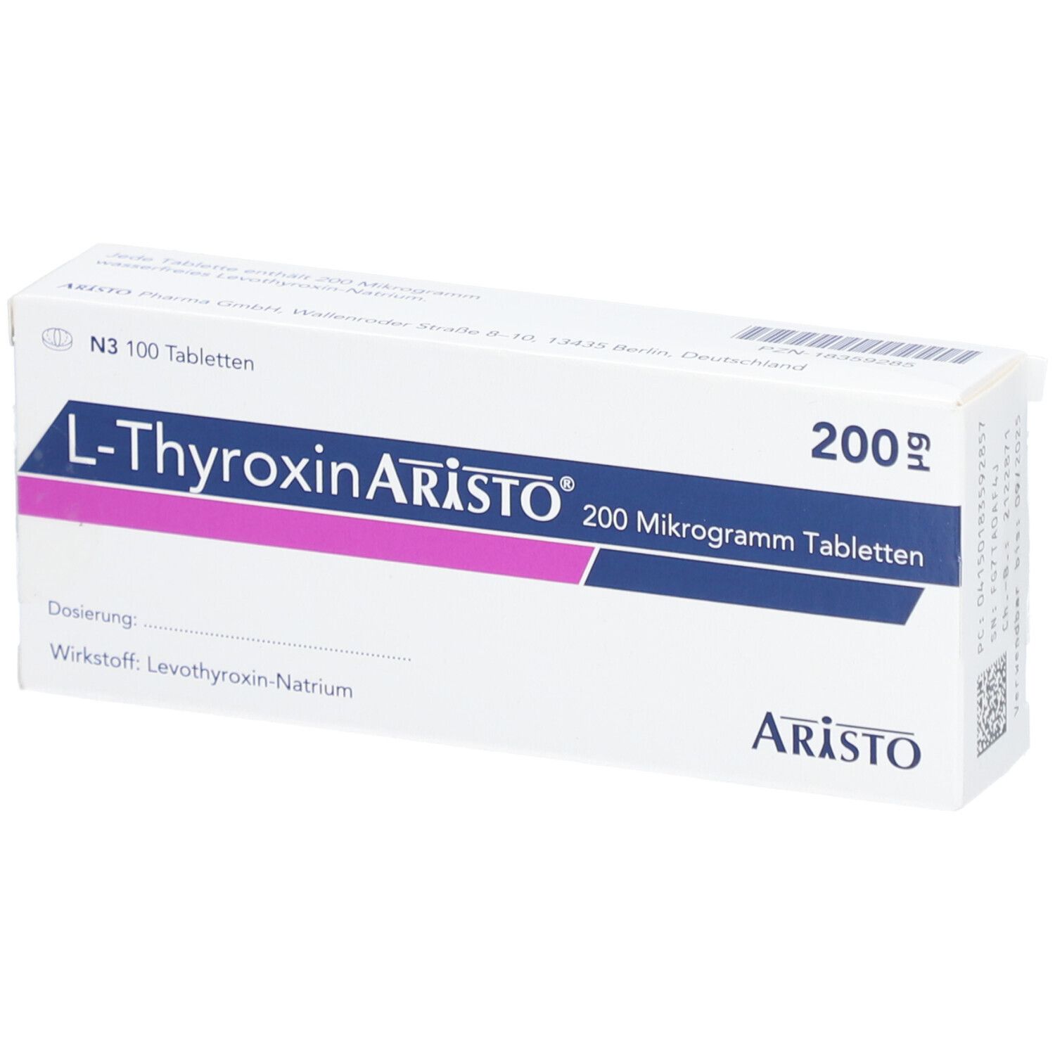 L-THYROXIN Aristo 200 Mikrogramm Tabletten