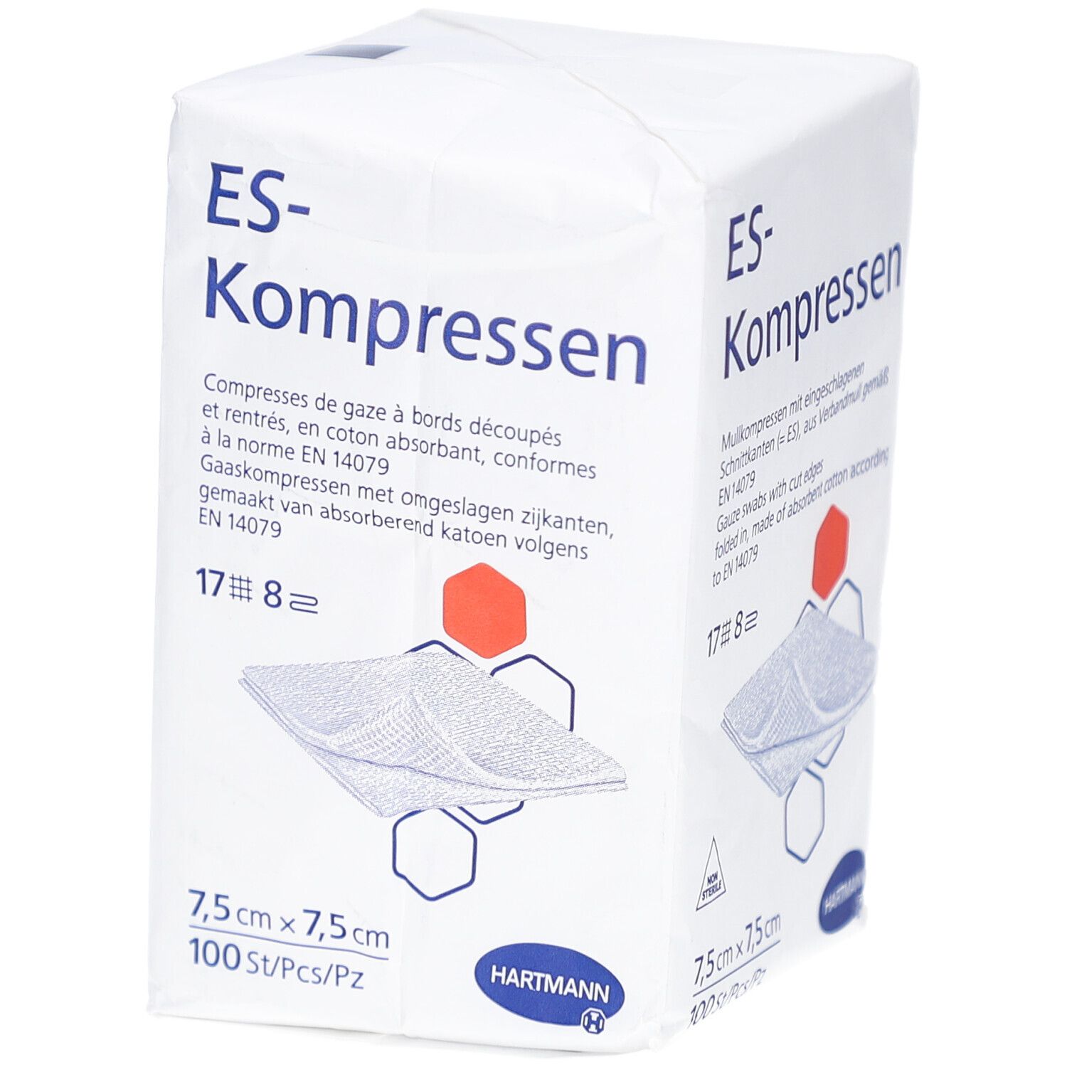 HARTMANN ES-Kompressen 7,5 x 7,5 cm, 12-fach steril