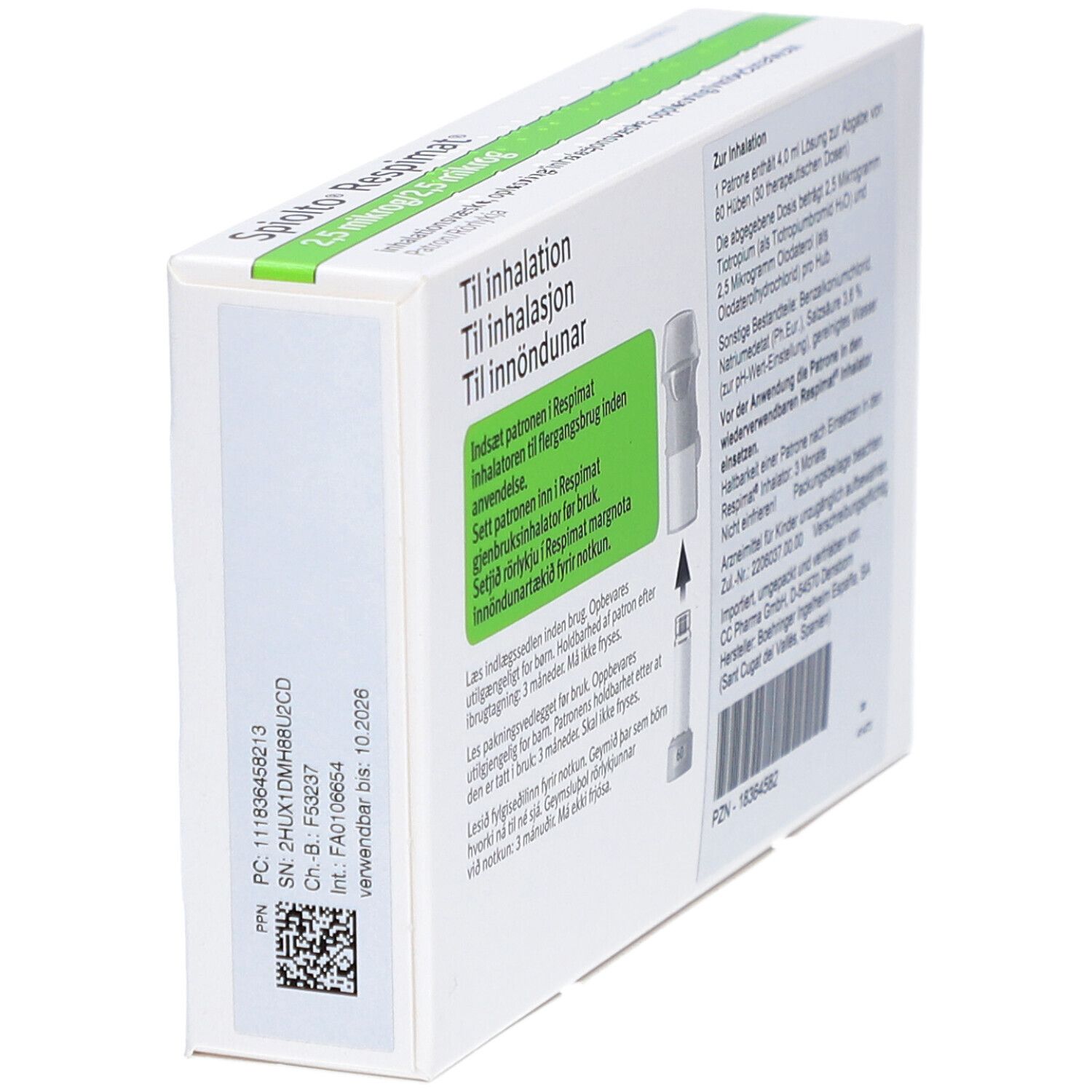 SPIOLTO Respimat 2,5 µg/2,5 µg Hub Nachfüllpackung