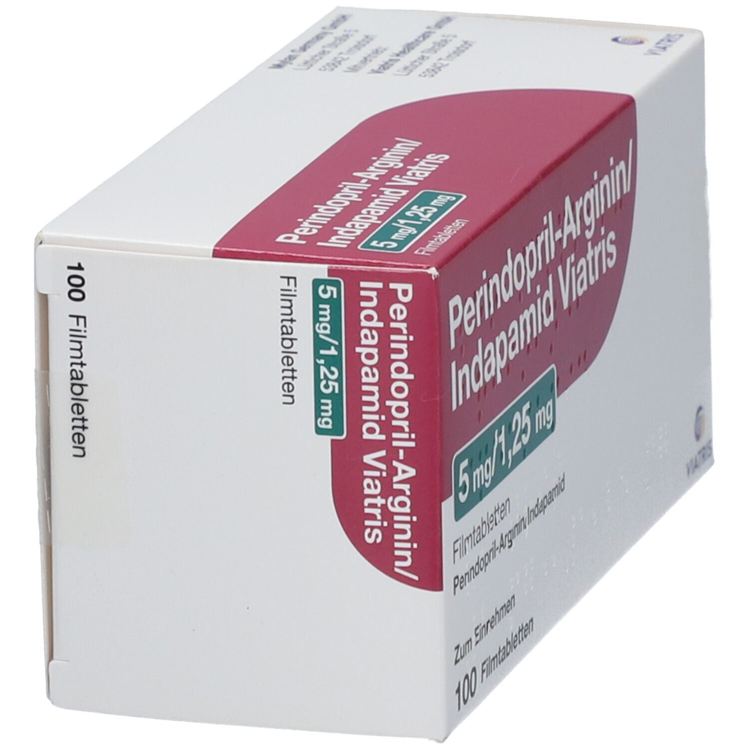 PERINDOPRIL-Arginin/Indapamid Viat.5mg/1,25mg FTA 100 St Filmtabletten