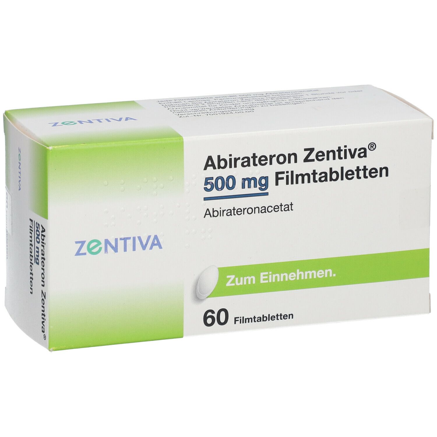 Abirateron Zentiva 500 mg Filmtabletten