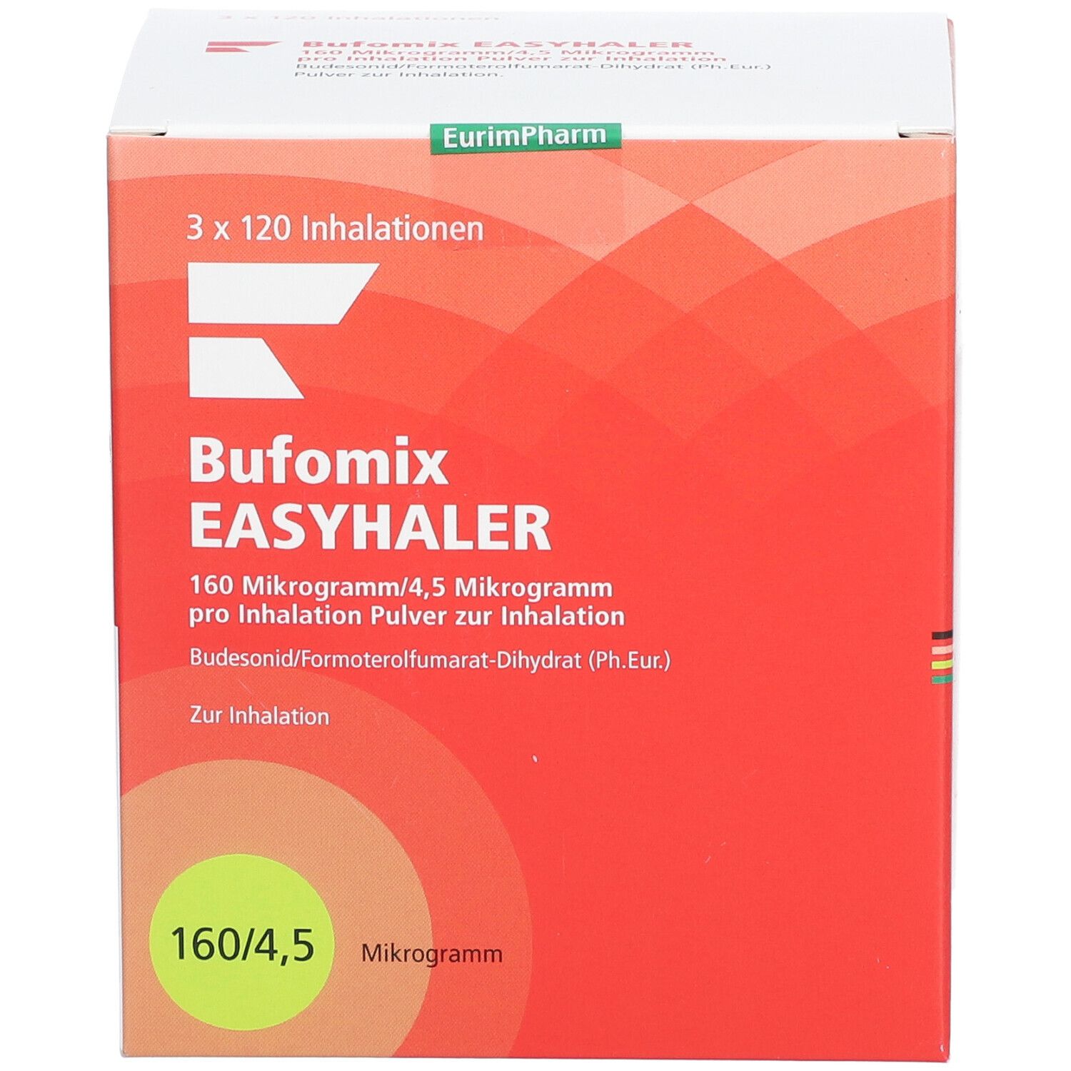 BUFOMIX Easyhaler 160/4,5 µg/Dosis 3x120ED Inh.-P.